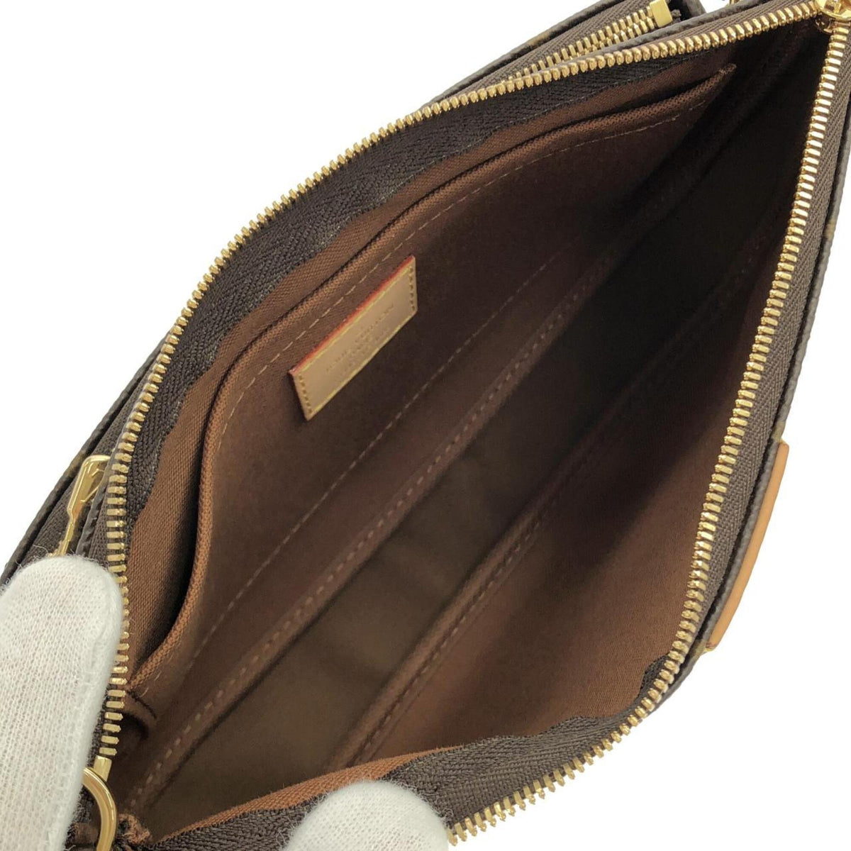 Louis Vuitton Monogram Marron Rose Clair Coated Canvas Shoulder Bag (Pre-Owned)