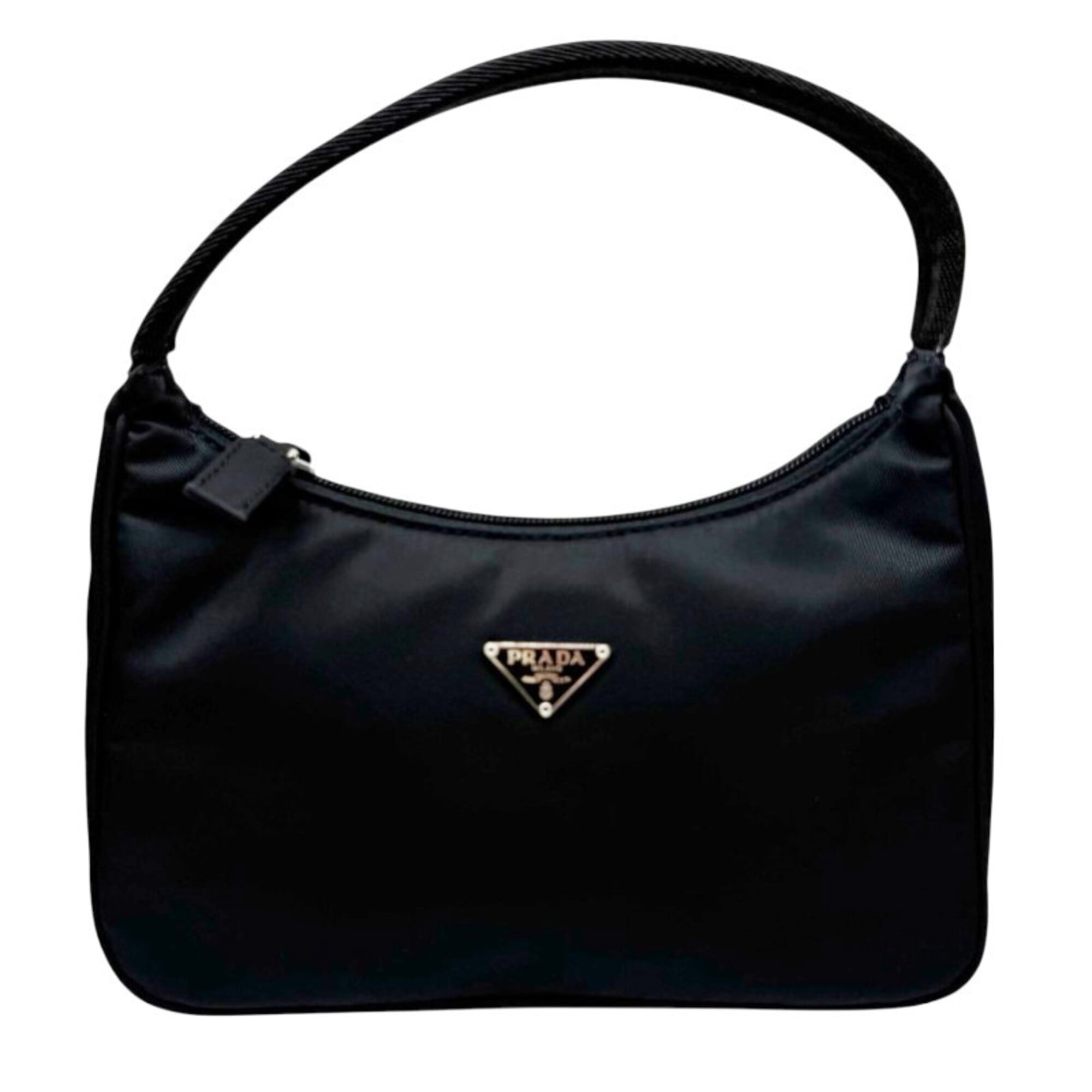 Prada Black Nylon Handbag Pouch Shoulder Bag (Pre-Owned)