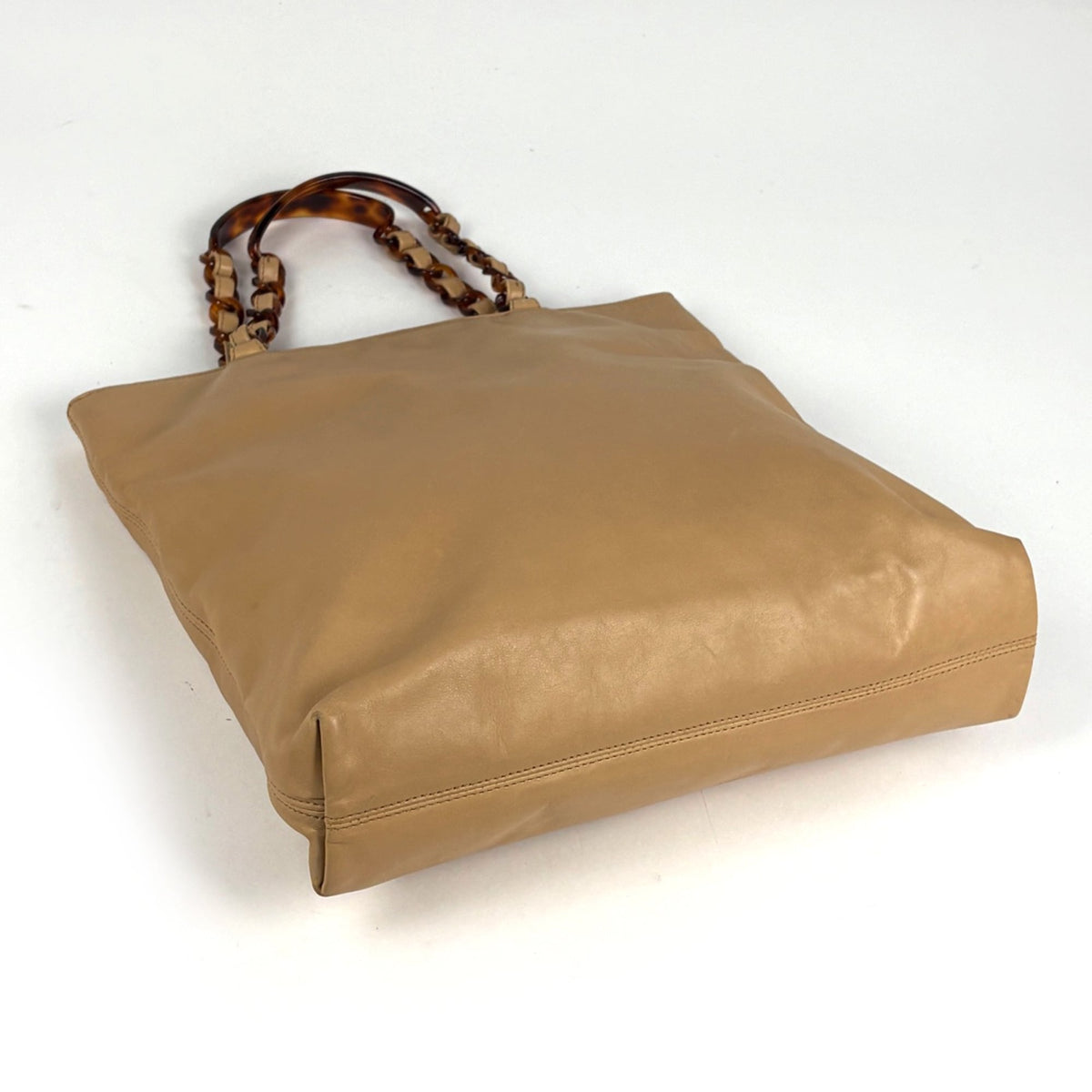 Chanel Beige Leather Tote Bag (Pre-Owned)