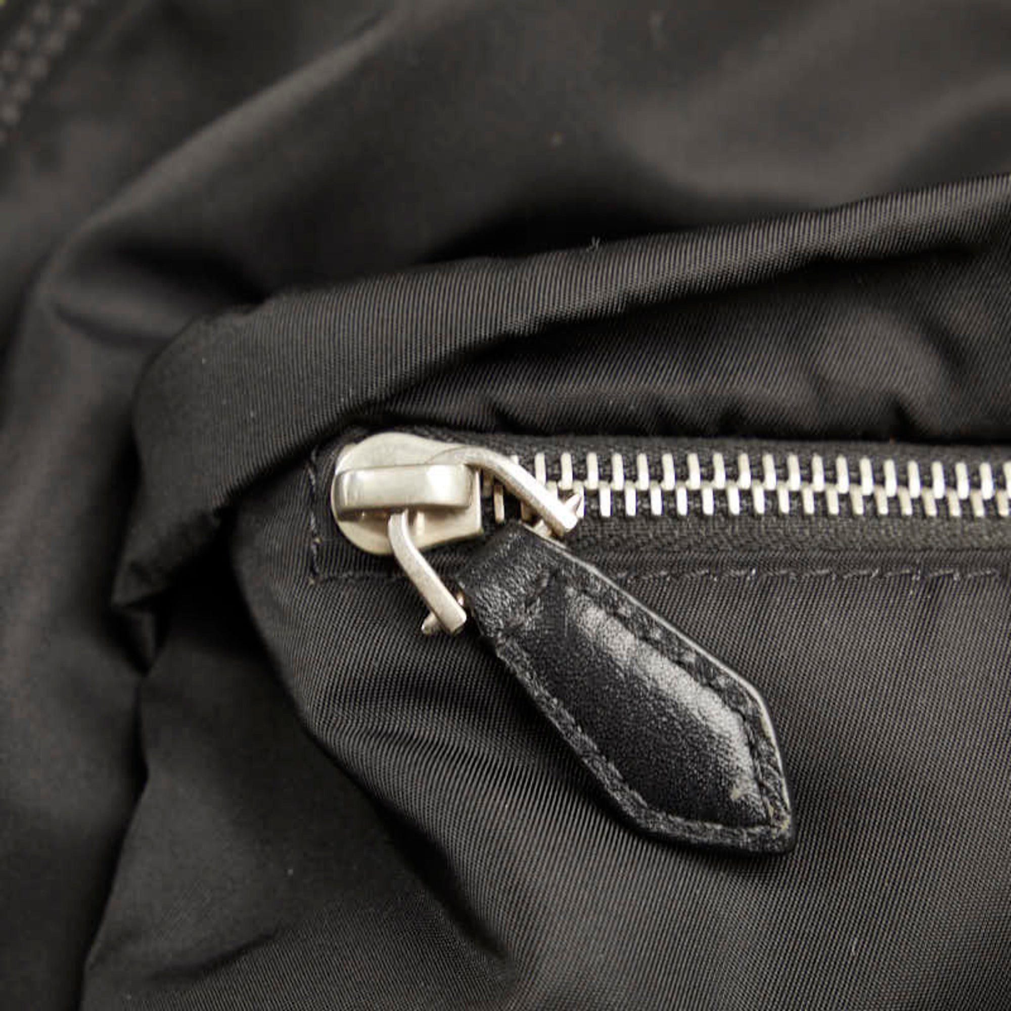 Givenchy Black Nylon Leather Clutch Bag (Pre-Owned)