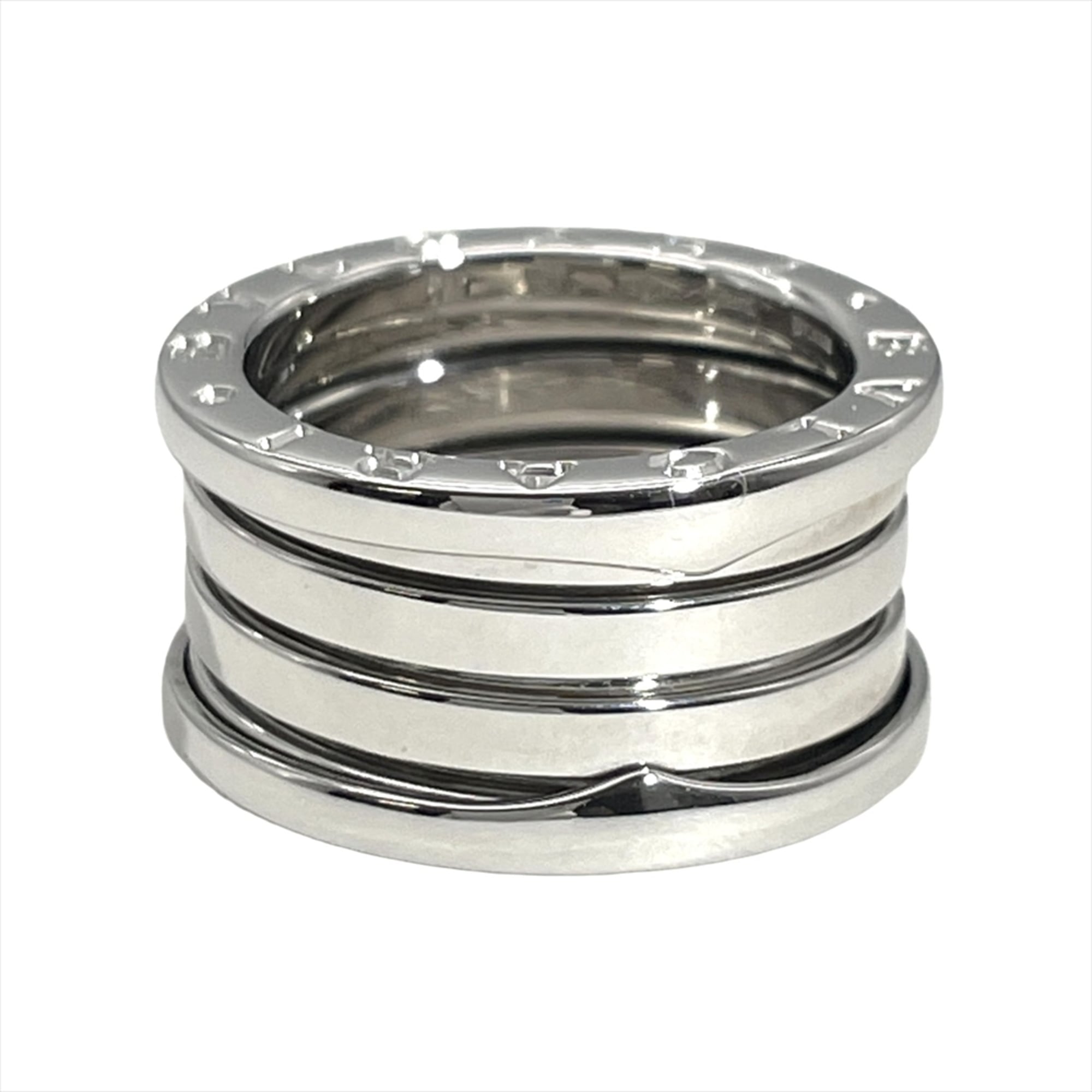 Bvlgari White White Gold Band Ring (Pre-Owned)