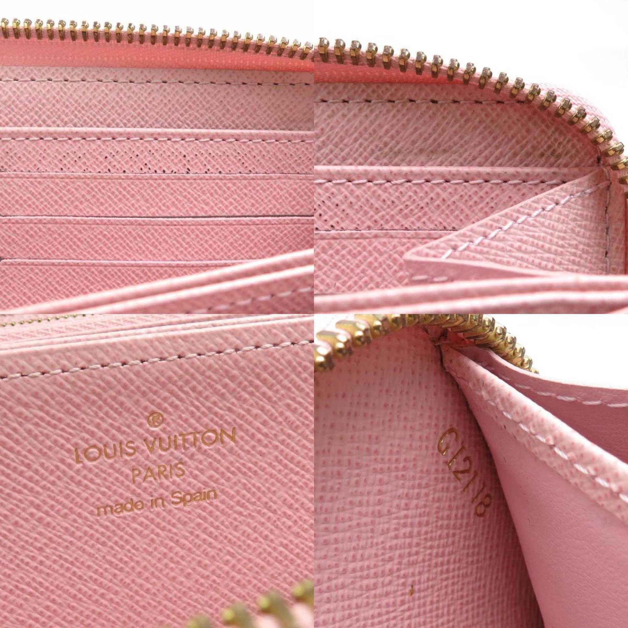Louis Vuitton Azur Pink Damier Azur Long Wallet (Bi-Fold) (Pre-Owned)
