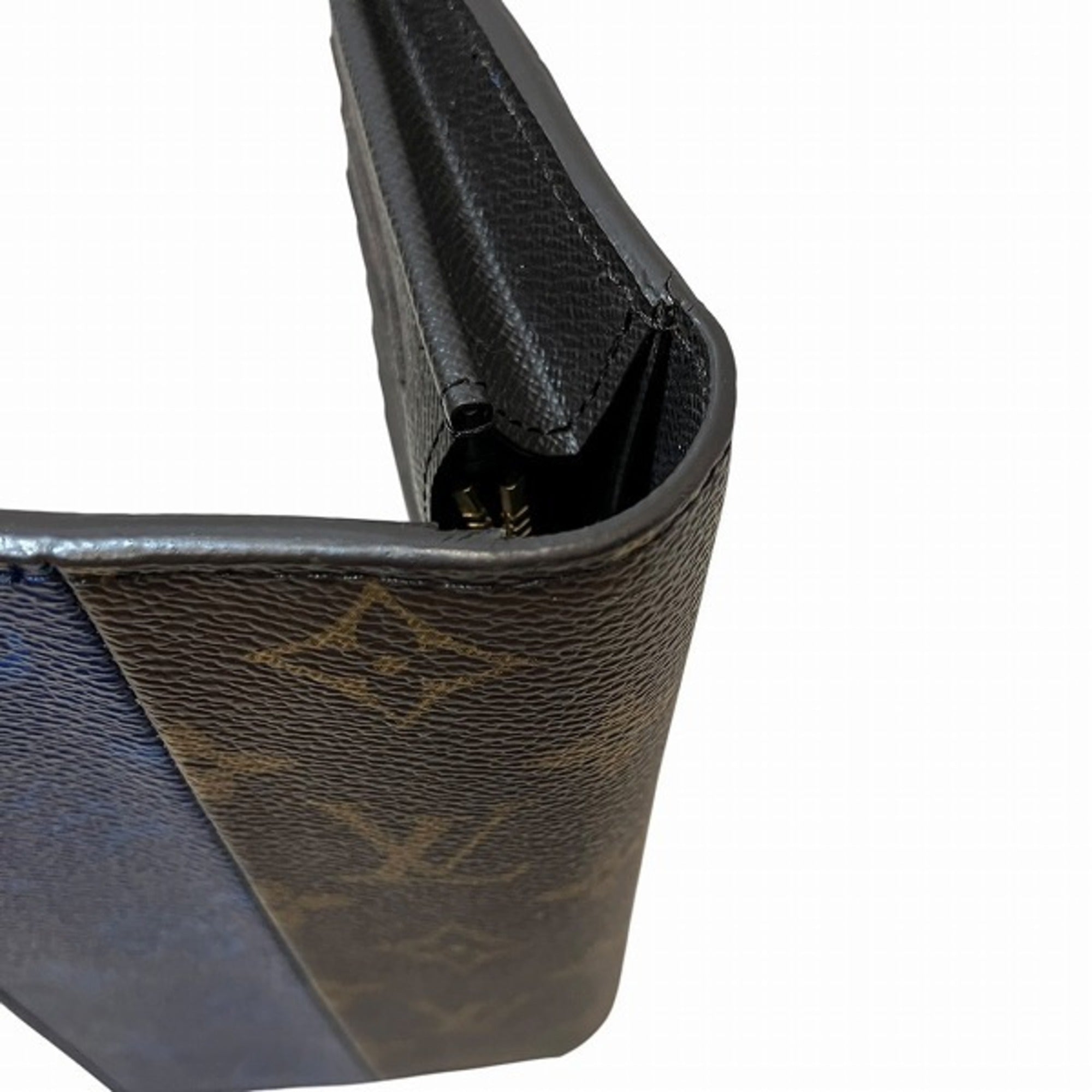 Louis Vuitton Blue Brown Long Wallet (Bi-Fold) (Pre-Owned)