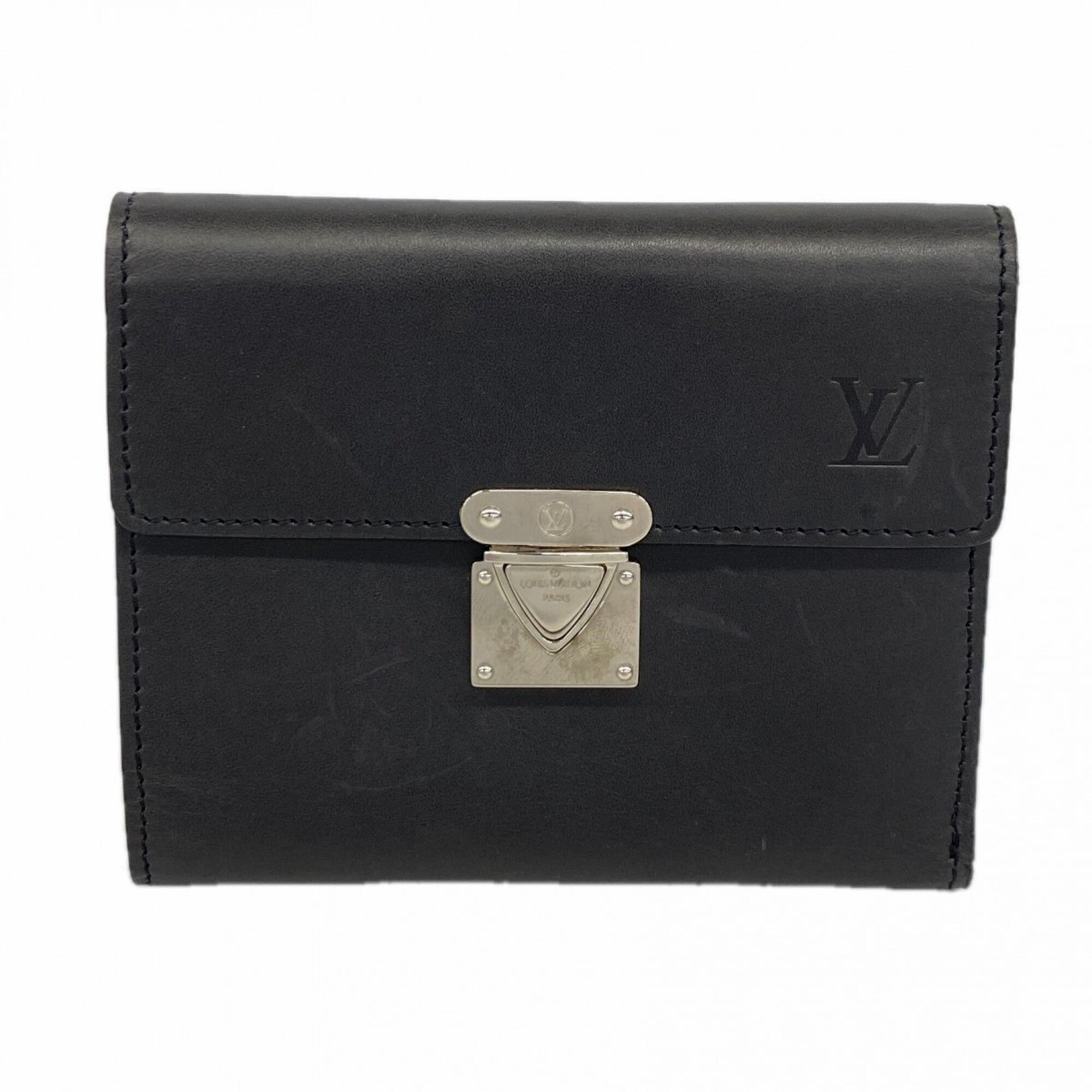 Louis Vuitton Noir Wallet (Tri-Fold) (Pre-Owned)