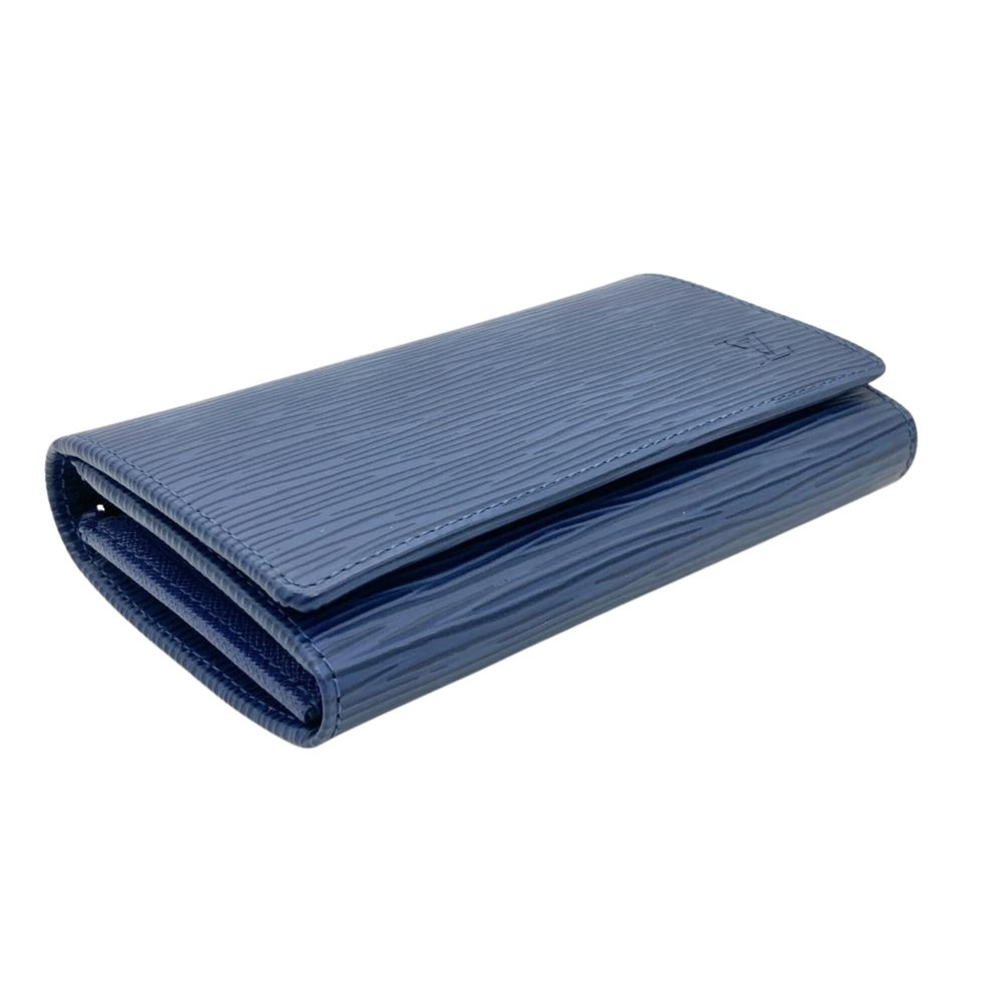 Louis Vuitton Blue Epi Leather Wallet (Bi-Fold) (Pre-Owned)