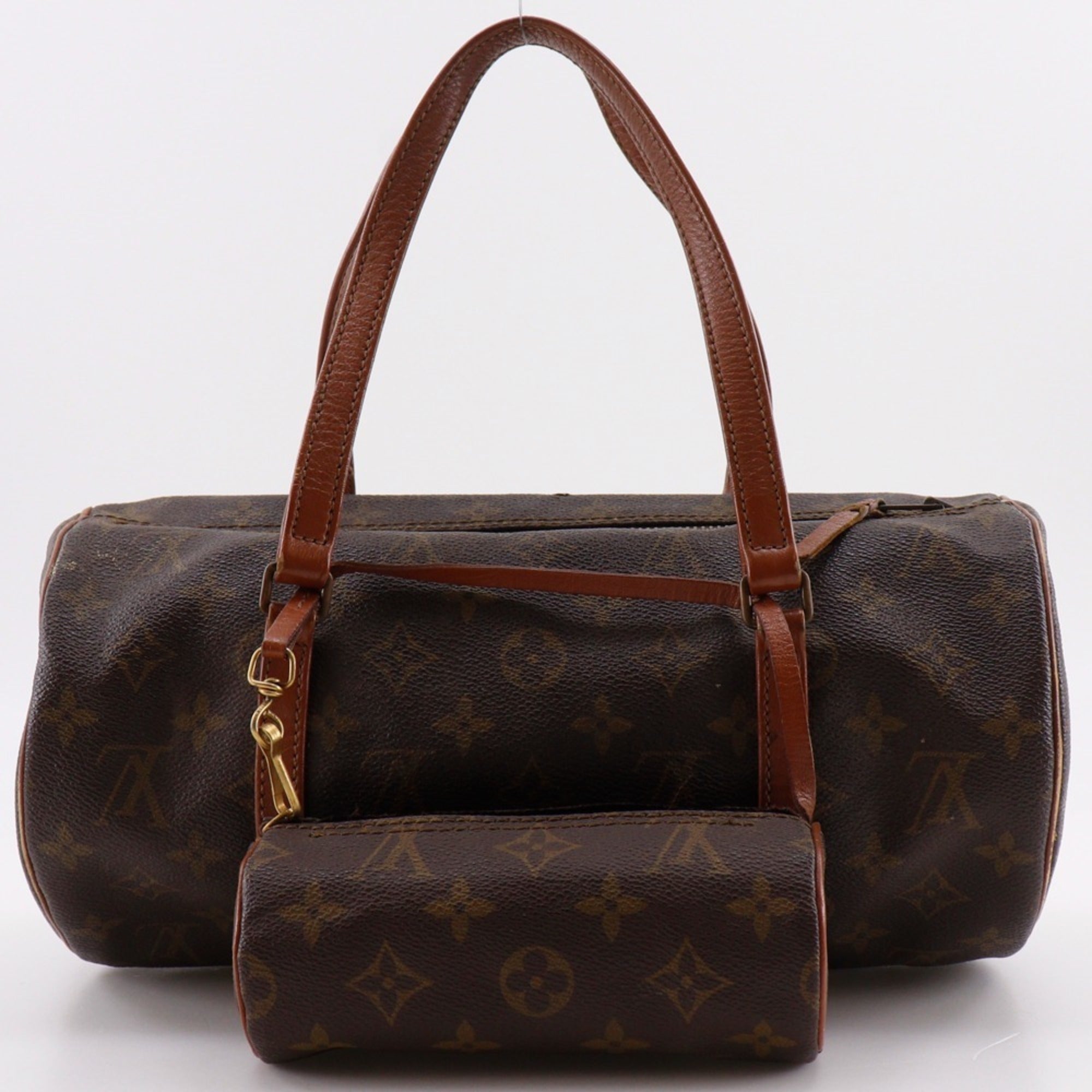 Louis Vuitton Brown Monogram Canvas Handbag (Pre-Owned)