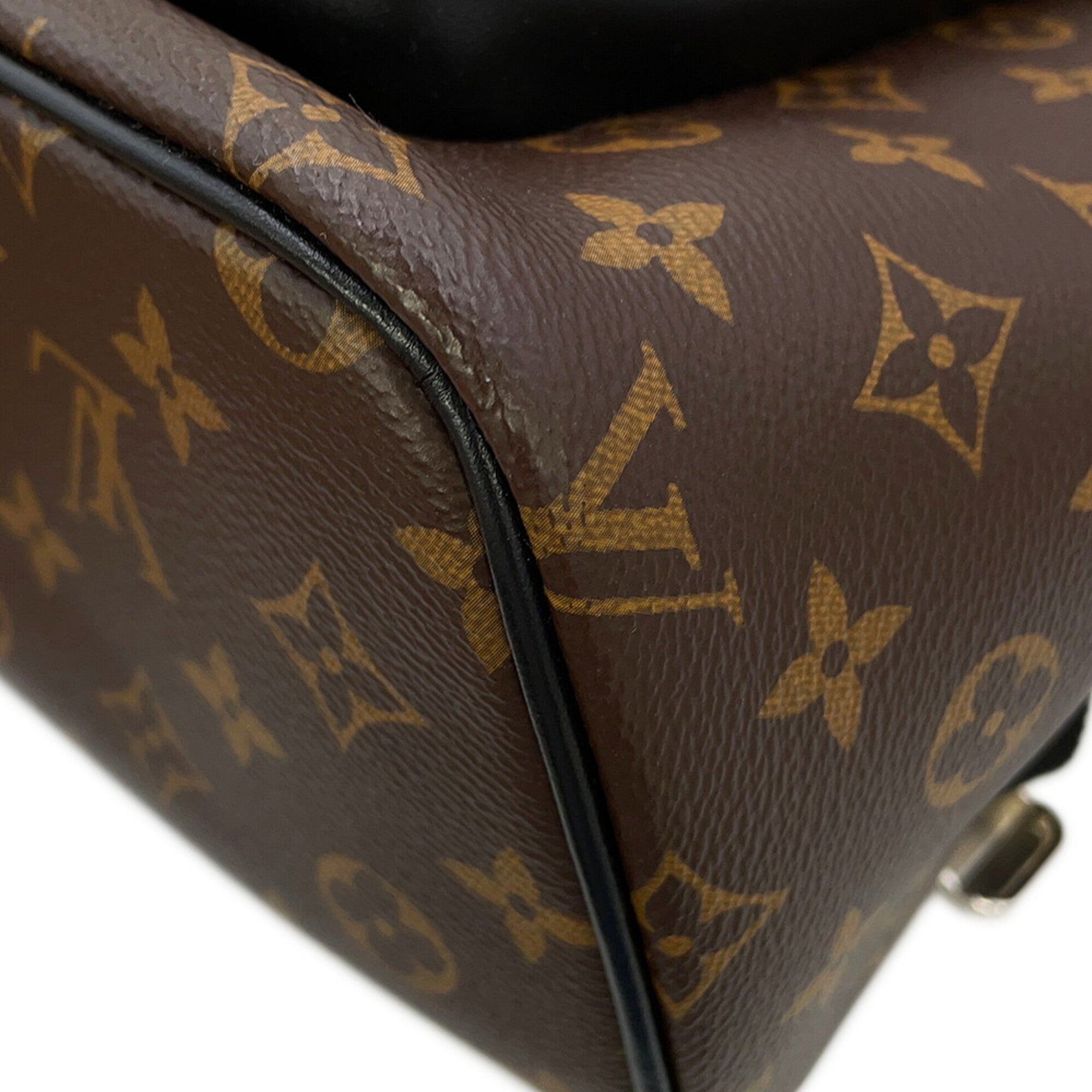 Louis Vuitton Brown Monogram Macassar Noir Monogram Backpack (Pre-Owned)