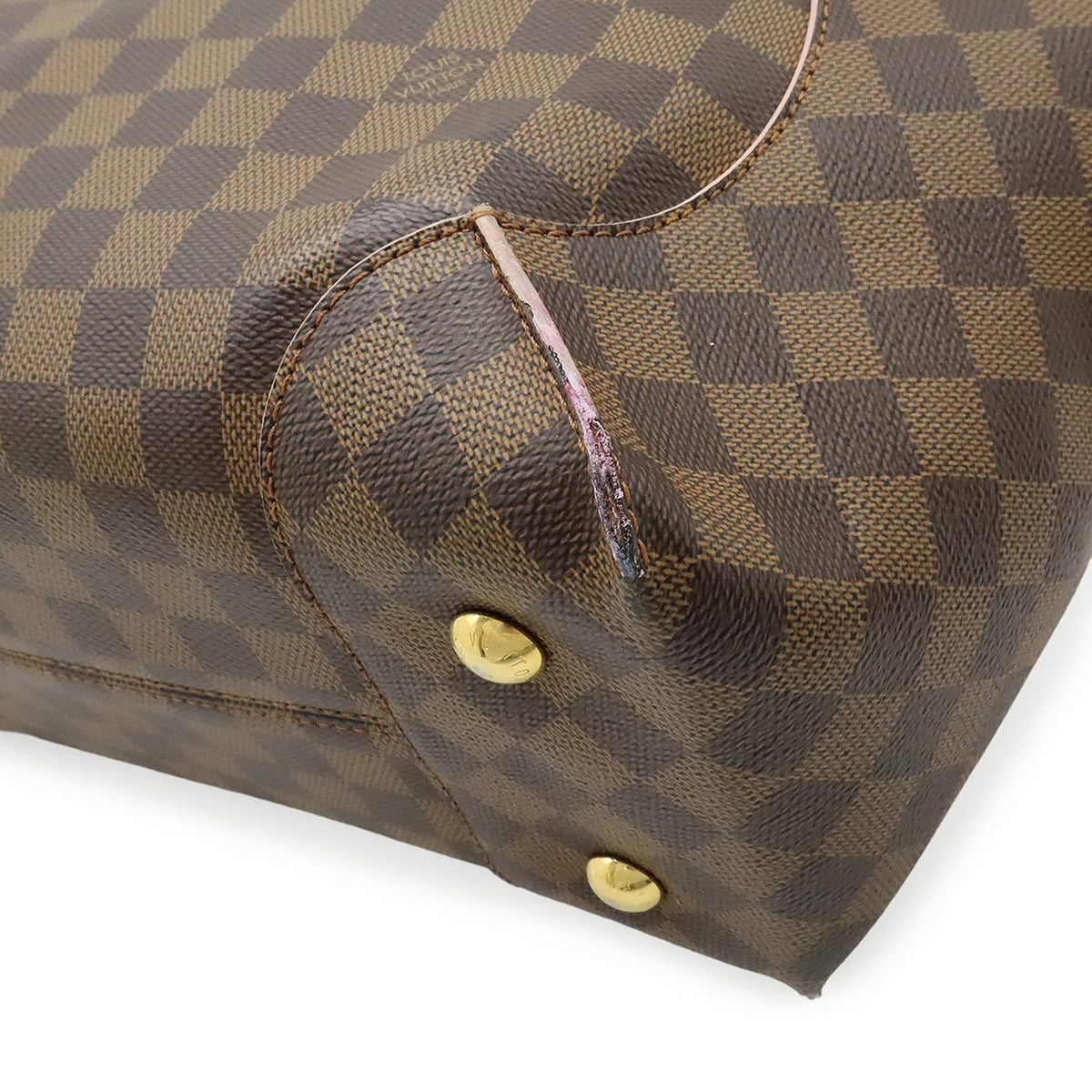 Louis Vuitton Brown Damier Canvas Rose Ballerine Pvc Coated Canvas Damier Canvas Shoulder Bag (Pre-Owned)