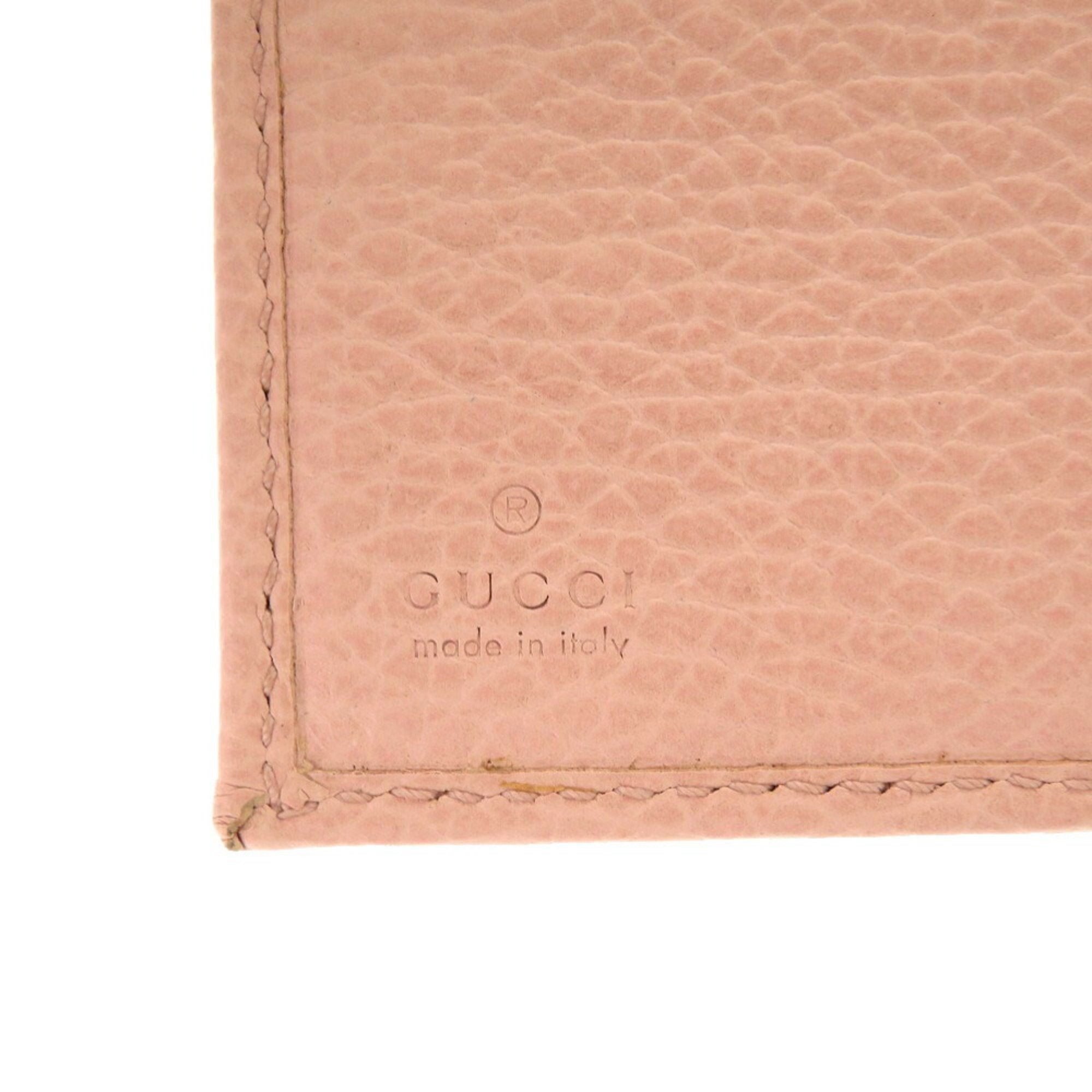 Gucci Pink Leather Wallet (Bi-Fold) (Pre-Owned)
