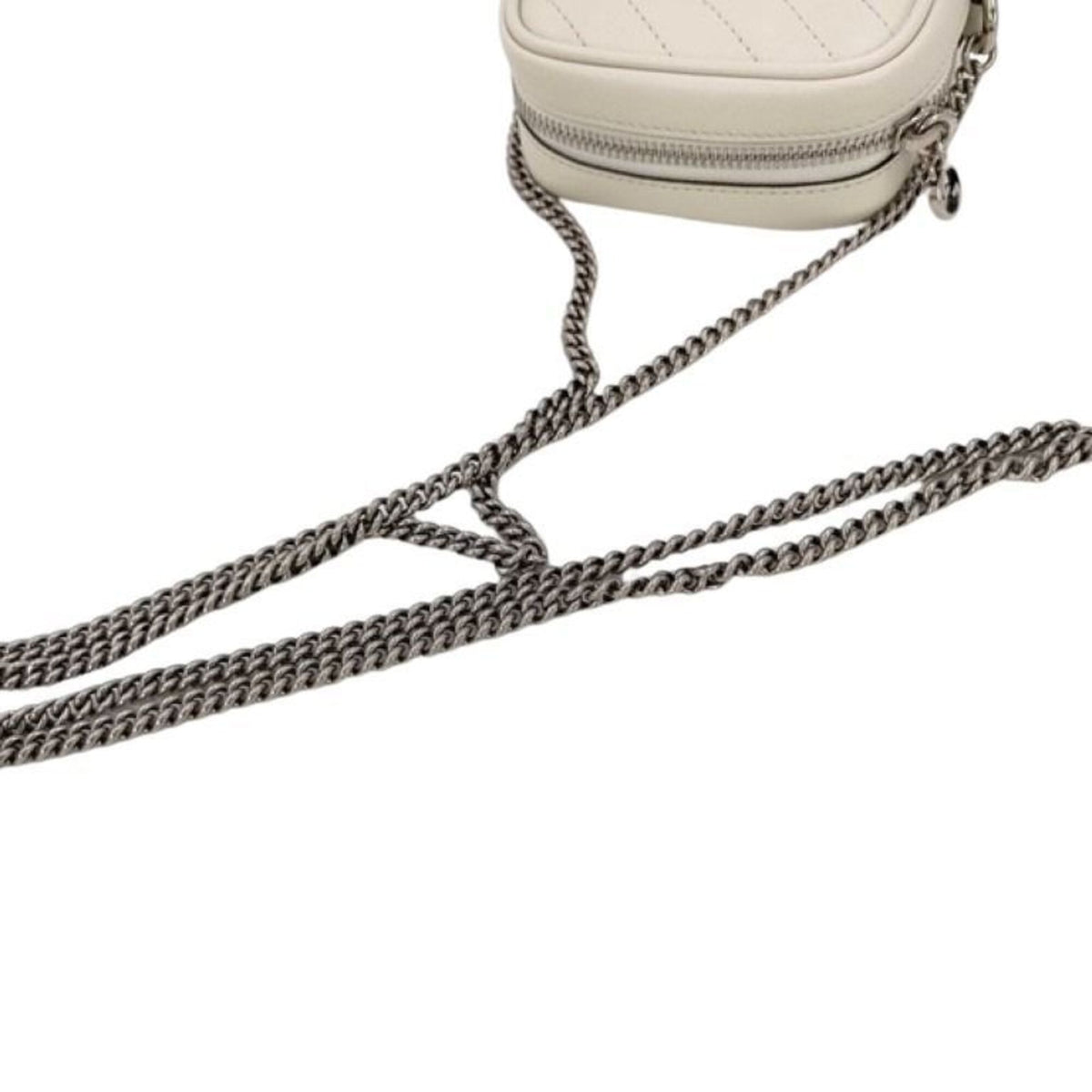Gucci White Leather Crossbody Bag Shoulder Bag (Pre-Owned)