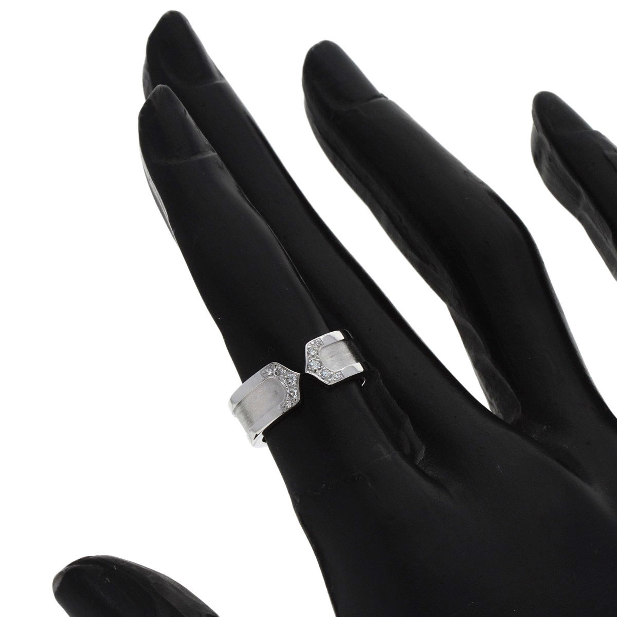 Cartier C2 White White Gold (18K) Band Ring (Pre-Owned)