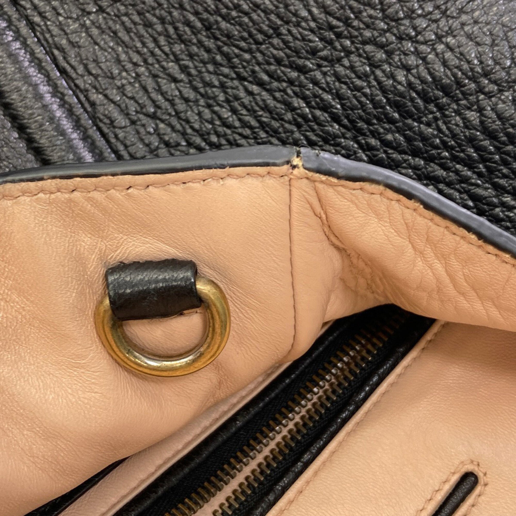 Prada Black Leather Handbag (Pre-Owned)