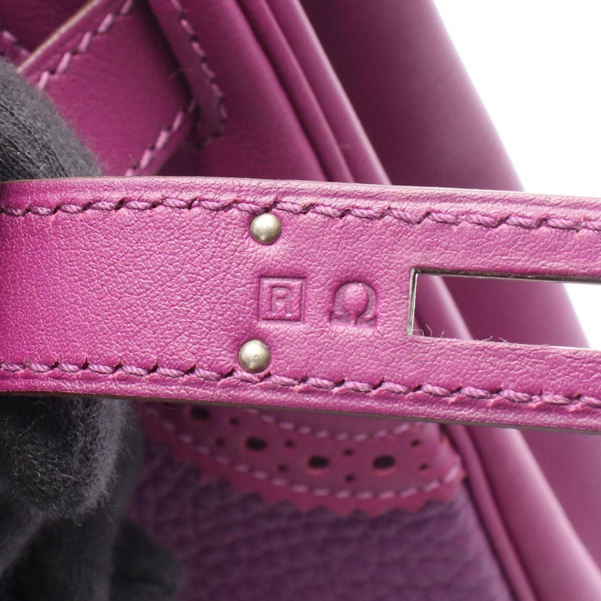 Hermes Anemone Purple Togo Leather Handbag (Pre-Owned)