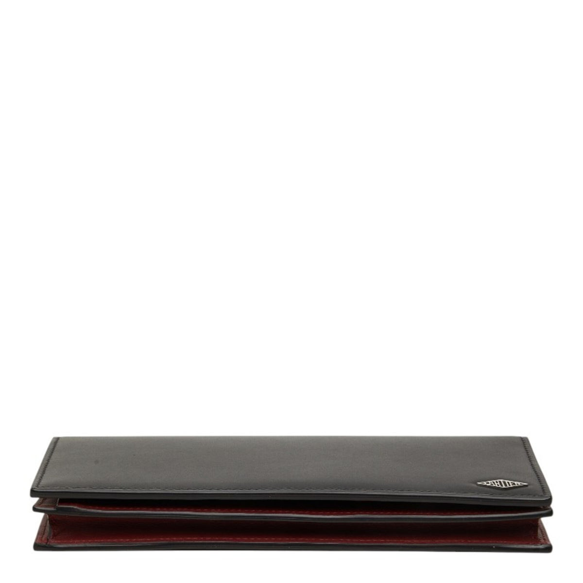 Cartier Black Leather Long Wallet (Bi-Fold) (Pre-Owned)