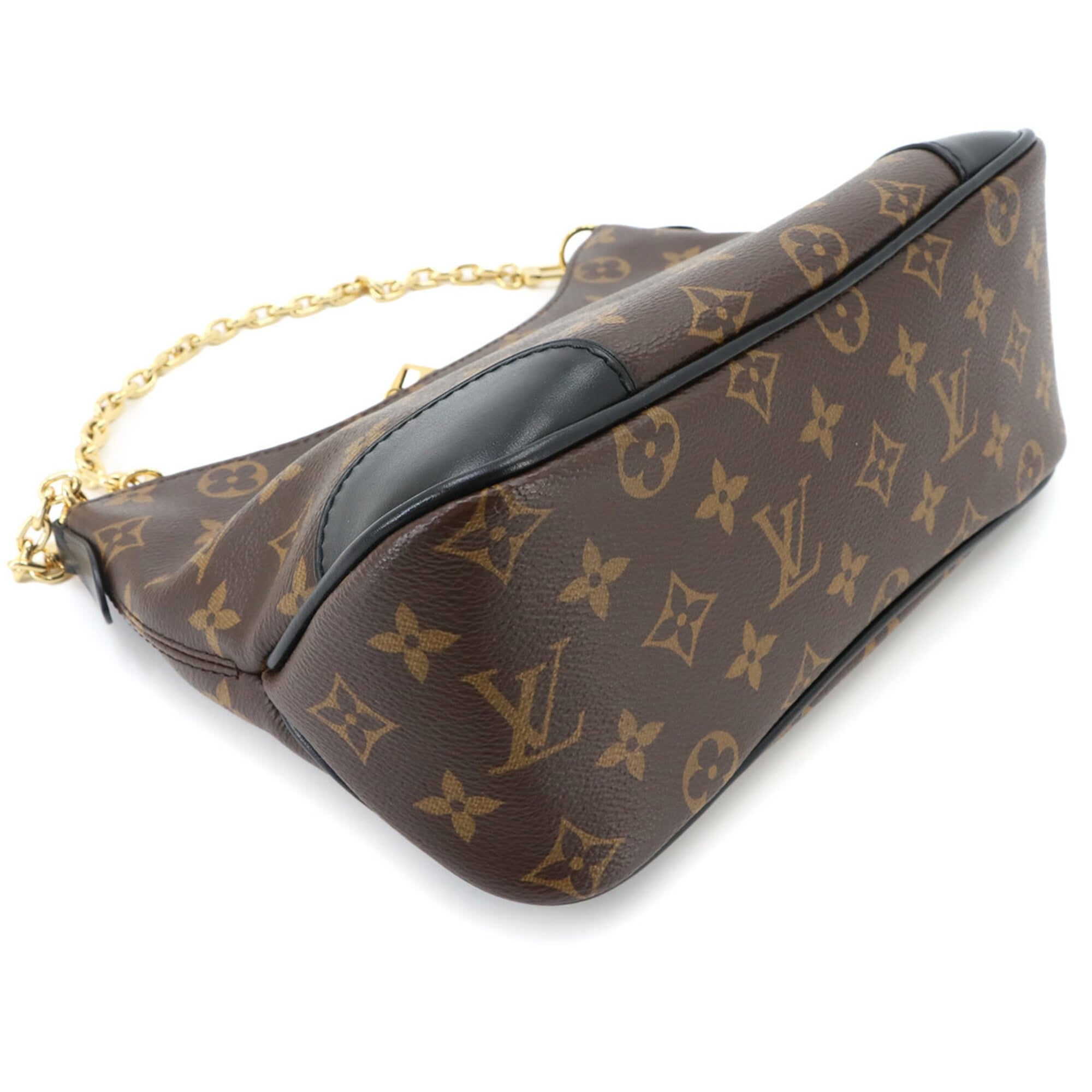Louis Vuitton Monogram Noir Monogram Canvas Leather Handbag Shoulder Bag (Pre-Owned)