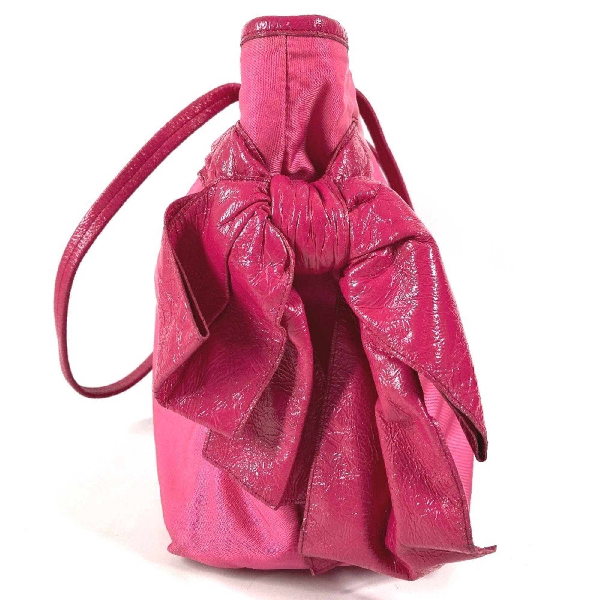 Prada Pink Nylon Shoulder Bag Tote Bag (Pre-Owned)