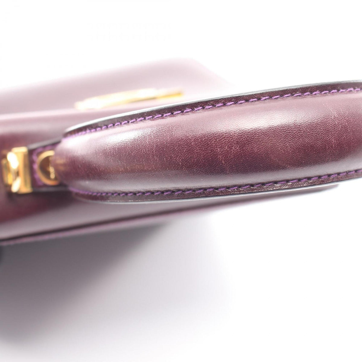 Salvatore Ferragamo Purple Leather Handbag (Pre-Owned)