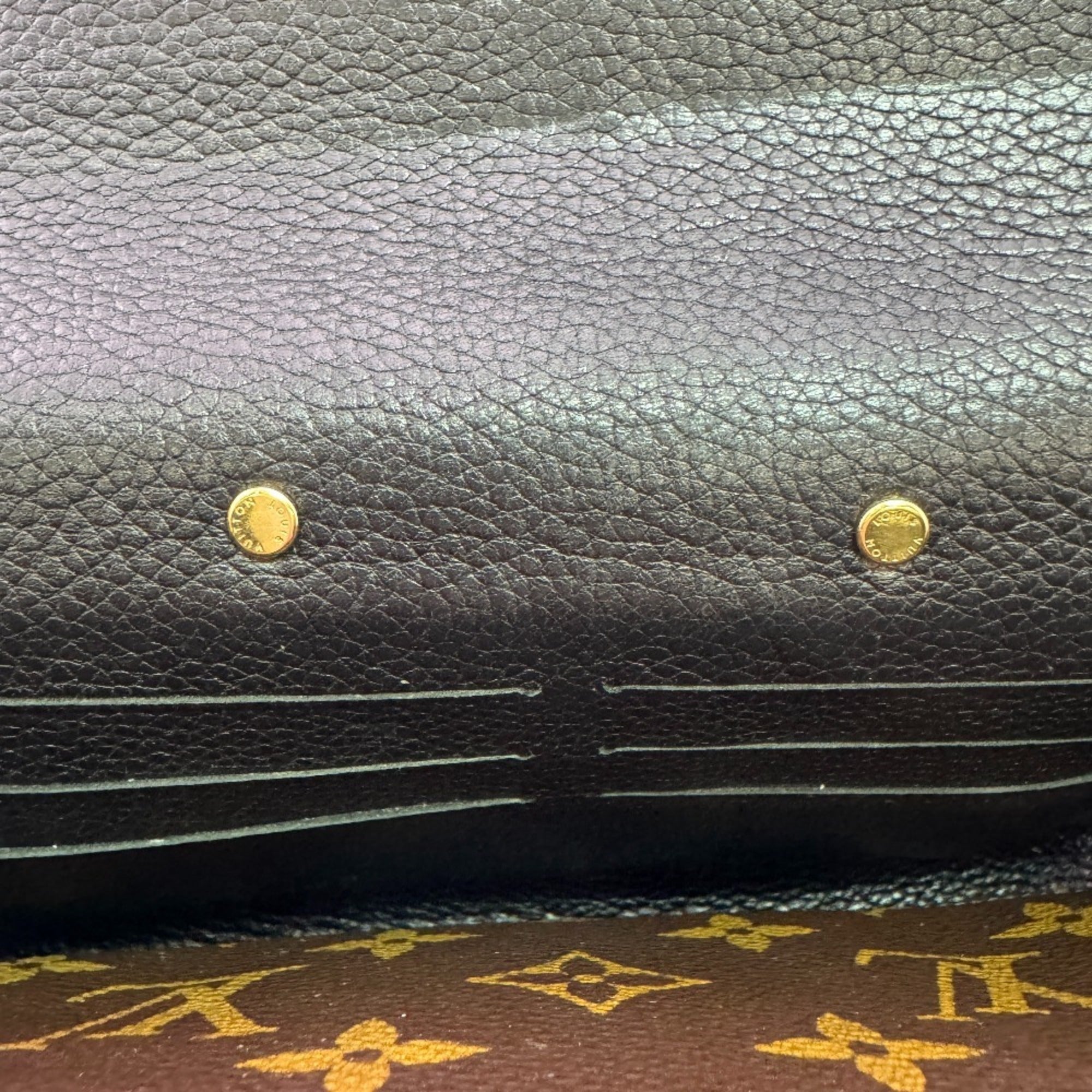 Louis Vuitton Black Brown Monogram Monogram Leather (Pre-Owned)