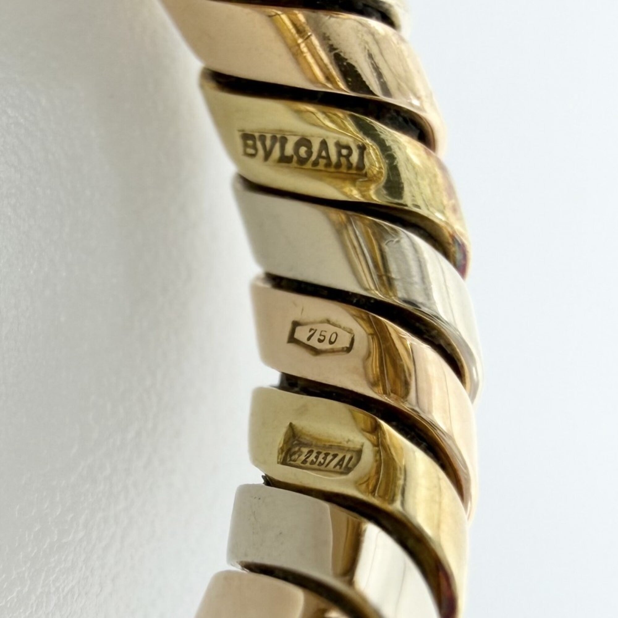 Bvlgari Yellow Gold (18K) Pink Gold (18K) White Gold (18K) Band Ring (Pre-Owned)