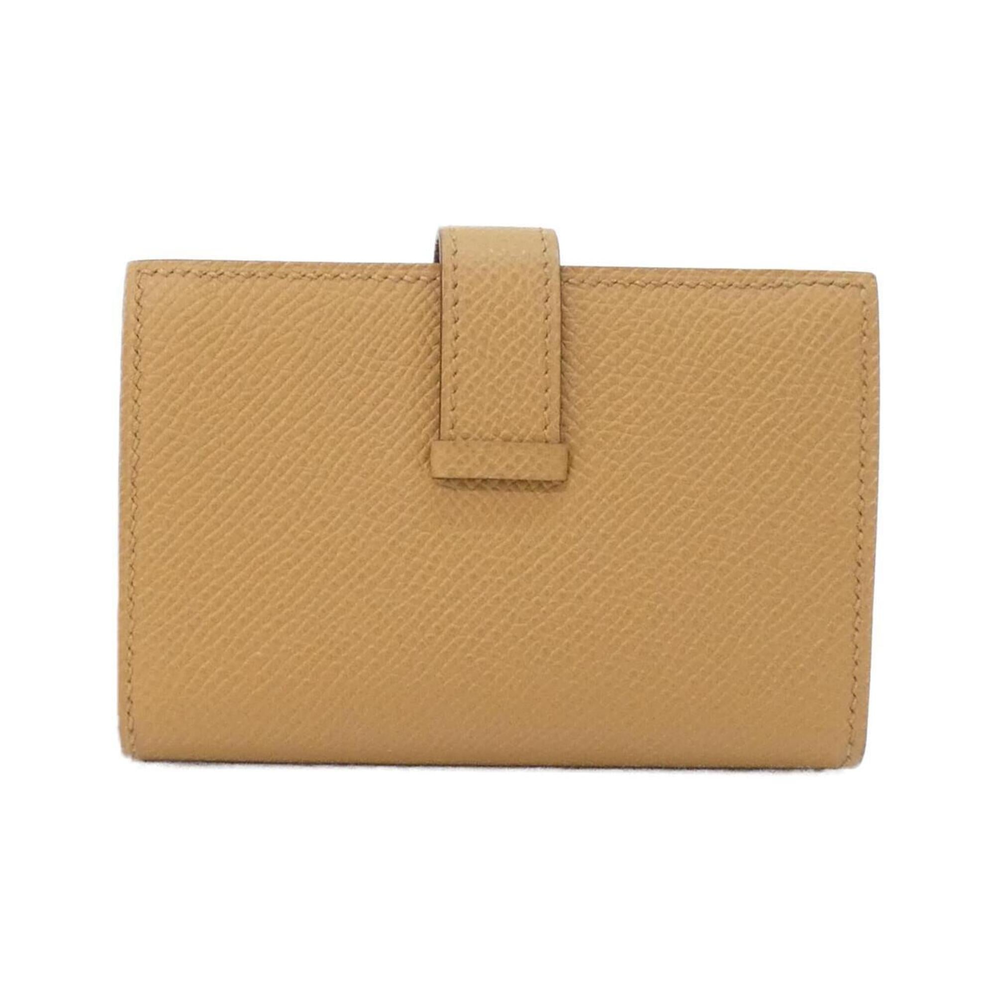 Hermes Biscuit Brown Epsom Leather Wallet (Bi-Fold) (Pre-Owned)