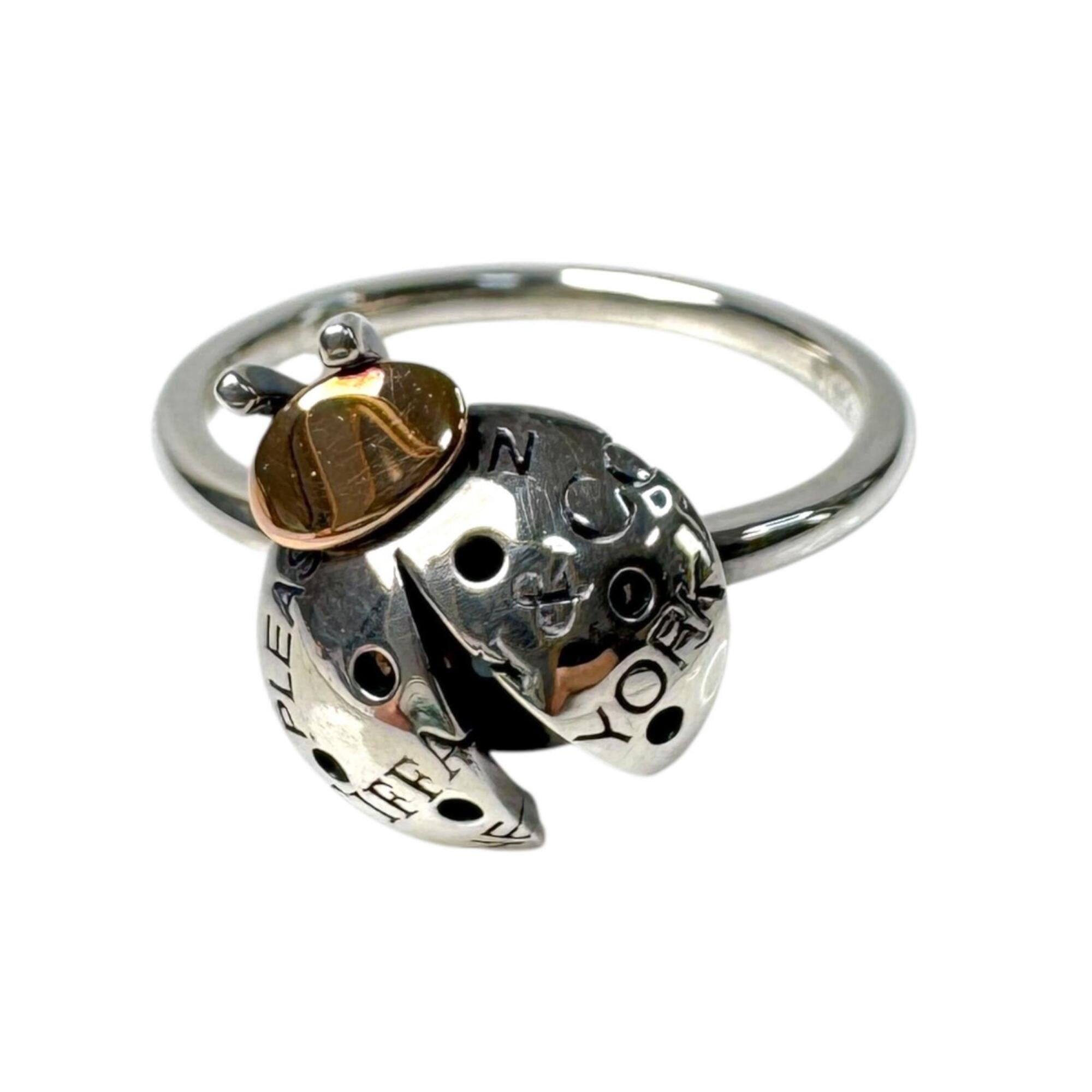 Tiffany Gold Silver Sterling Silver 925 Band Ring (Pre-Owned)