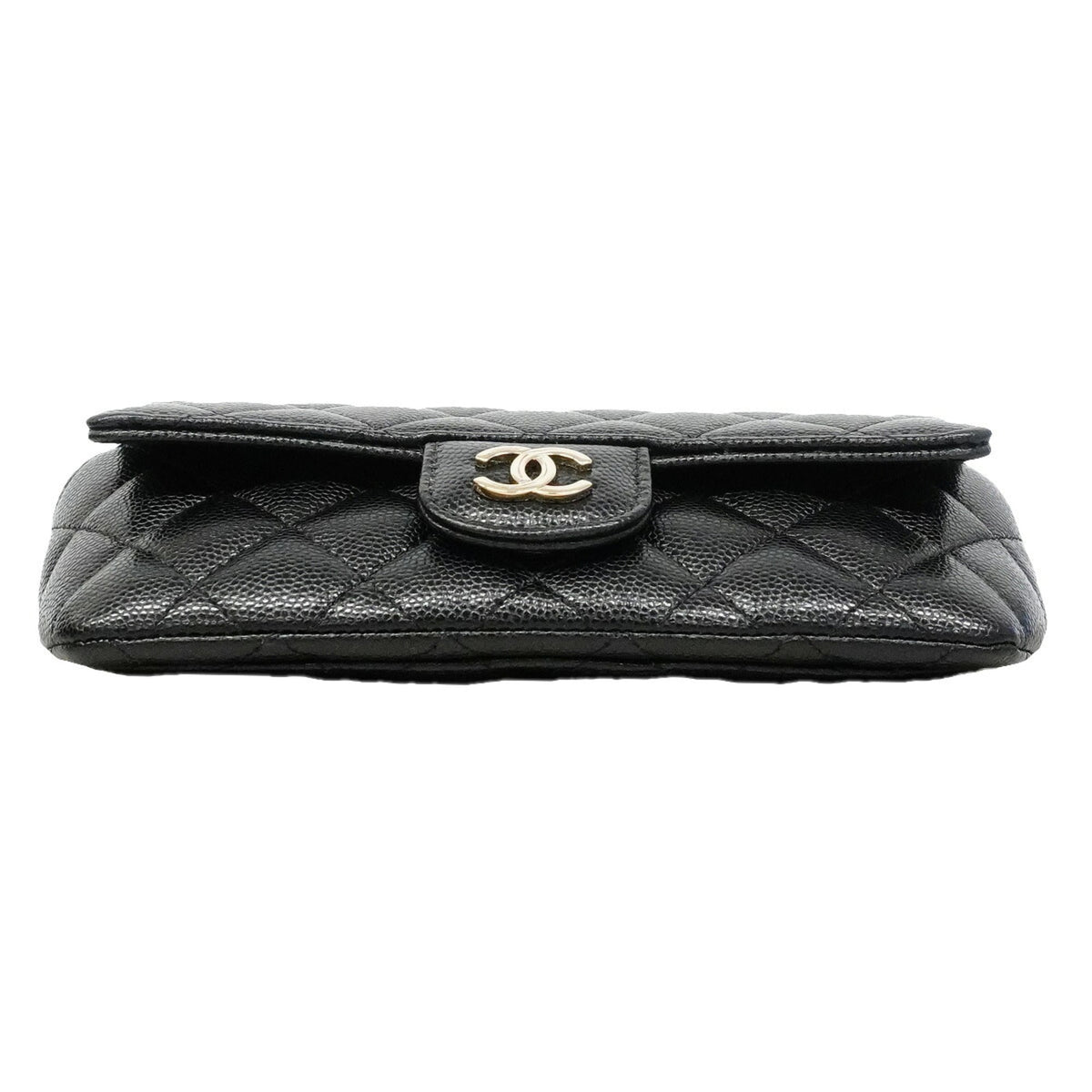 Chanel Black Grained Calfskin Shoulder Bag (Pre-Owned)