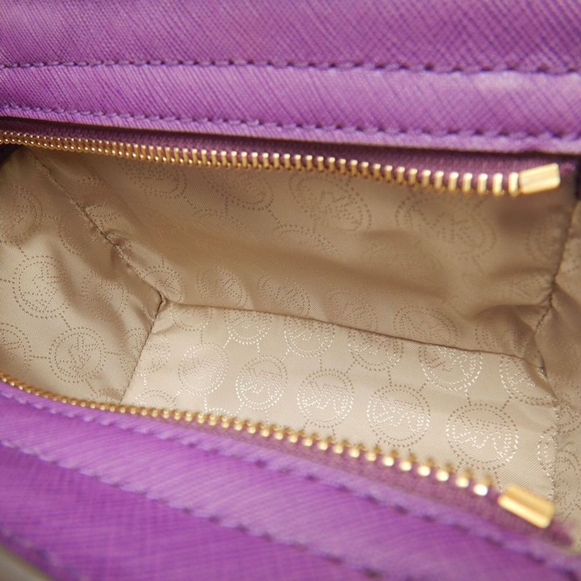 Michael Kors Purple Leather Shoulder Bag (Pre-Owned)