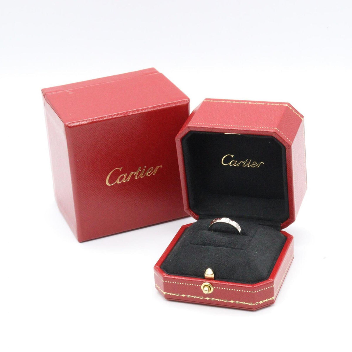 Cartier Silver White Gold (18K) Band Ring (Pre-Owned)