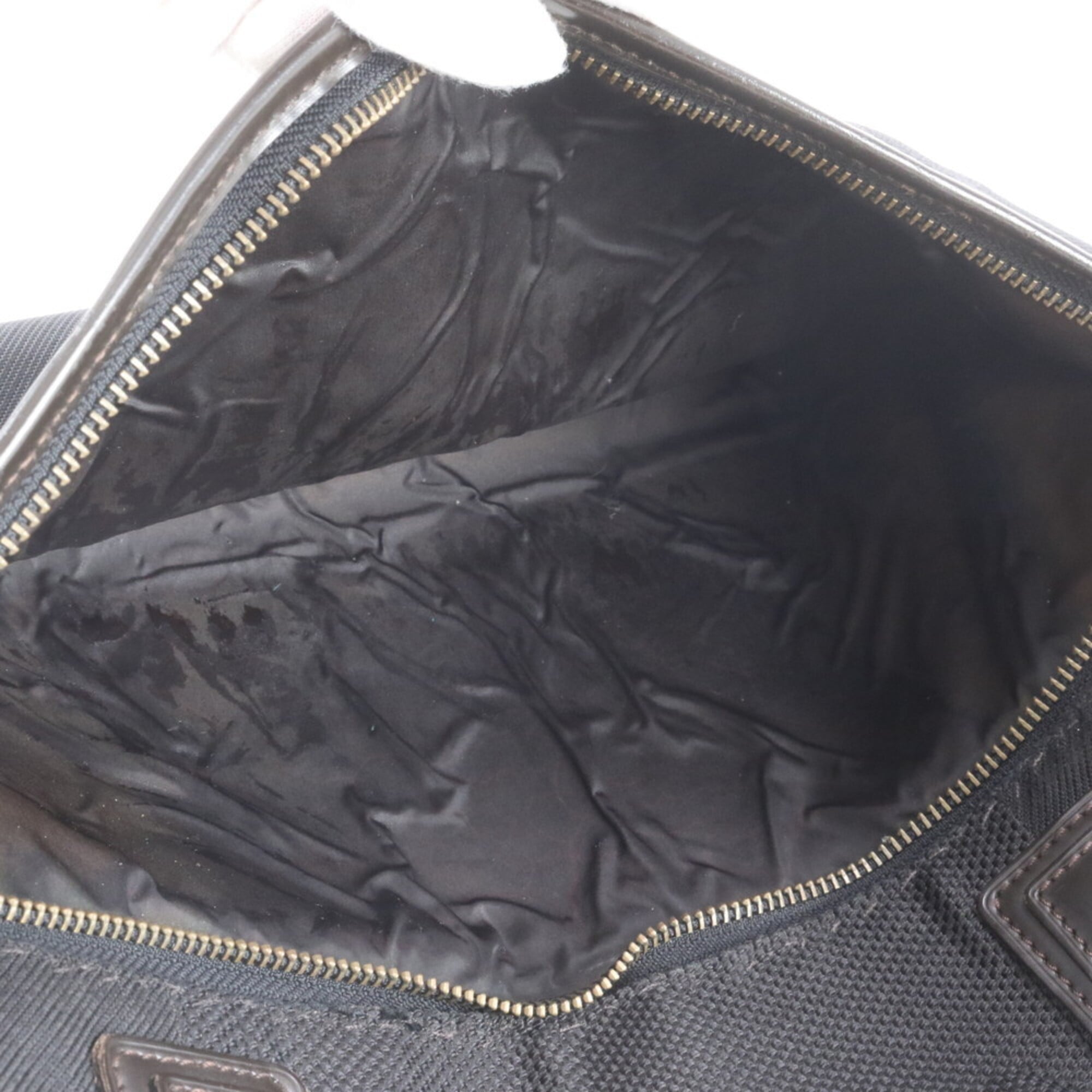 Louis Vuitton Damier Canvas Noir Leather Canvas Briefcase Handbag Tote Bag (Pre-Owned)