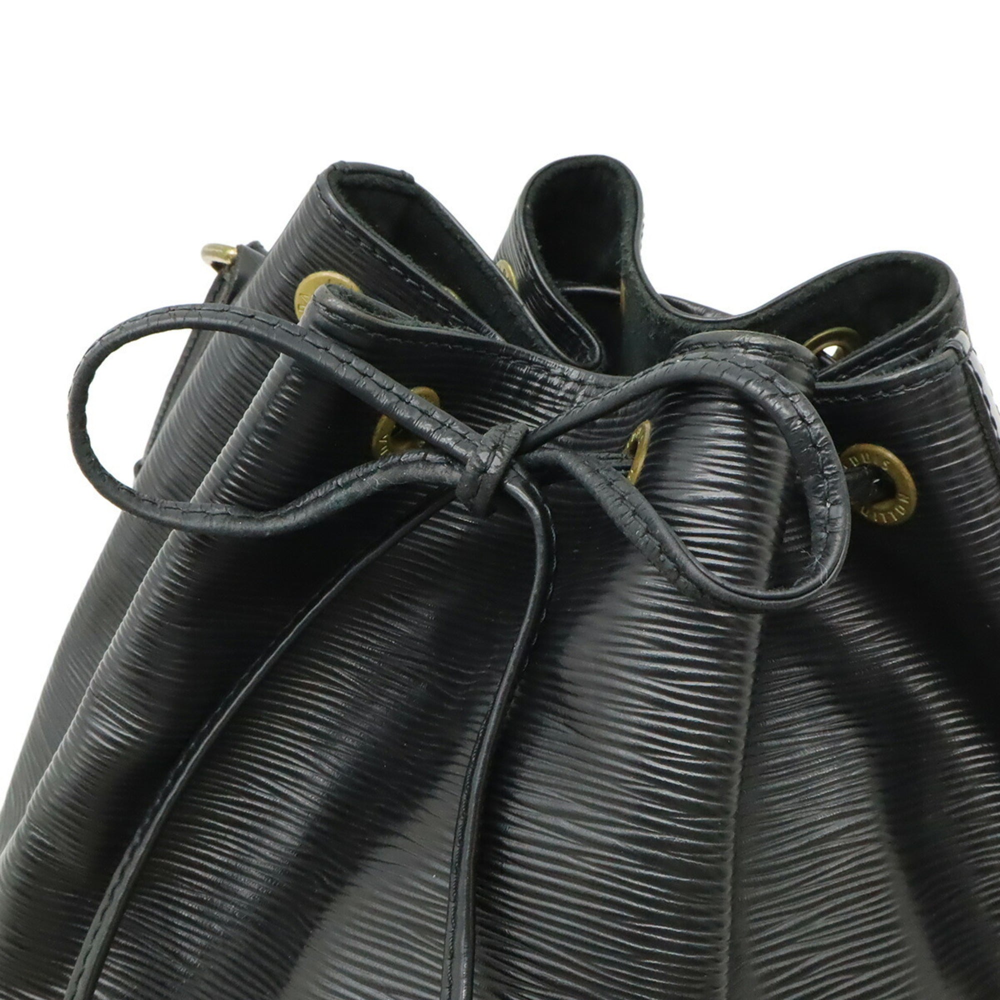Louis Vuitton Black Noir Epi Leather Shoulder Bag (Pre-Owned)