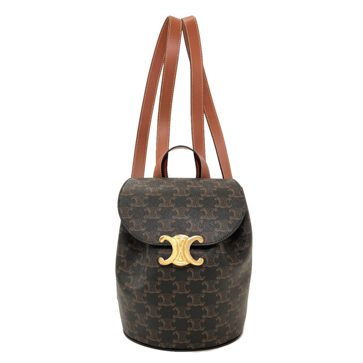 Celine Dark Brown Pvc Backpack (Pre-Owned)