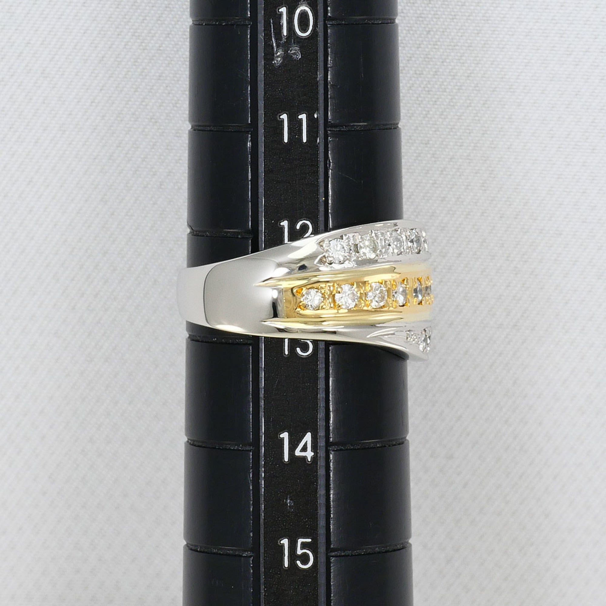 Unbranded Platinum Yellow Gold Yellow Gold (18K) Platinum 900 Band Ring (Pre-Owned)