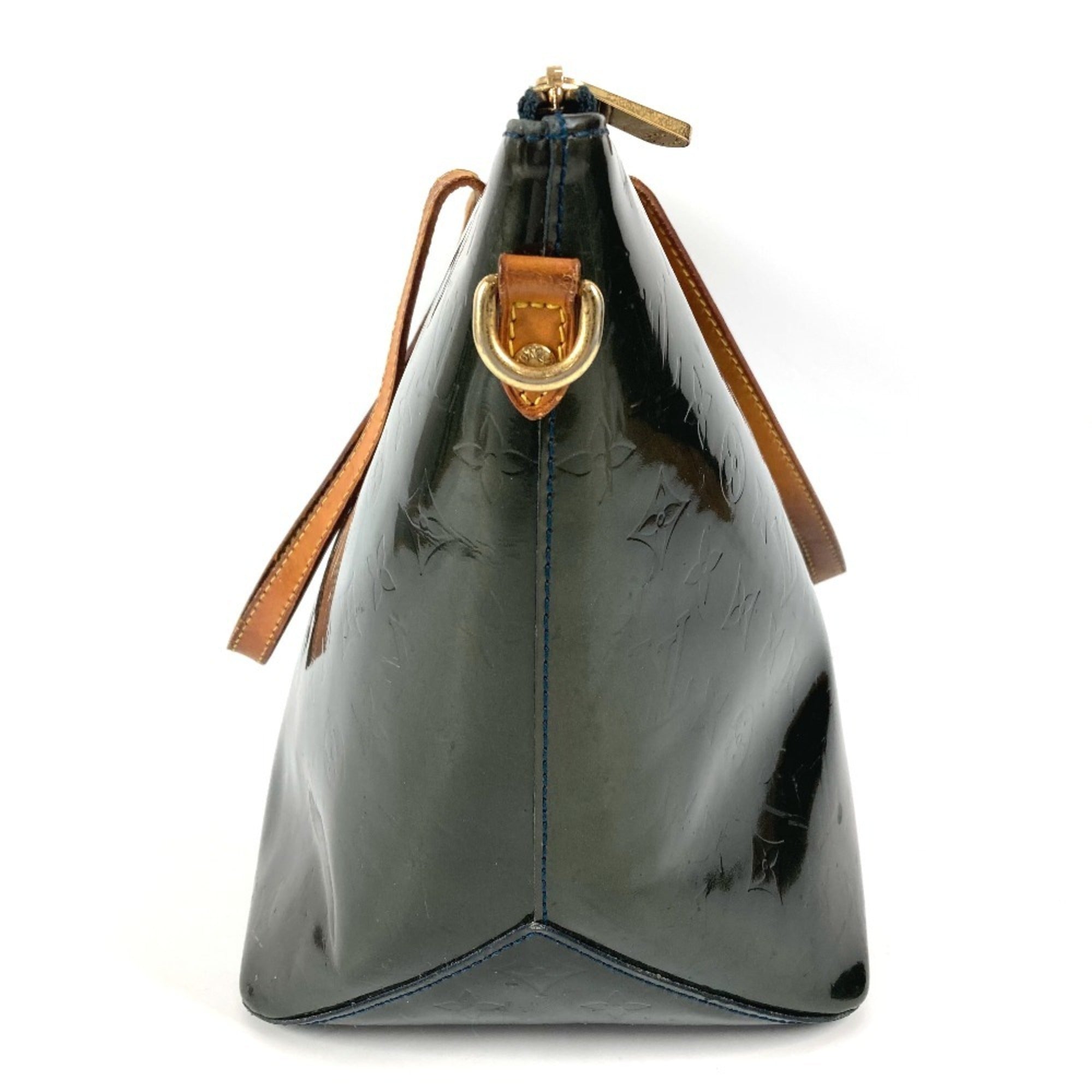 Louis Vuitton Blue Nuit Green Monogram Vernis Canvas Shoulder Bag Tote Bag (Pre-Owned)