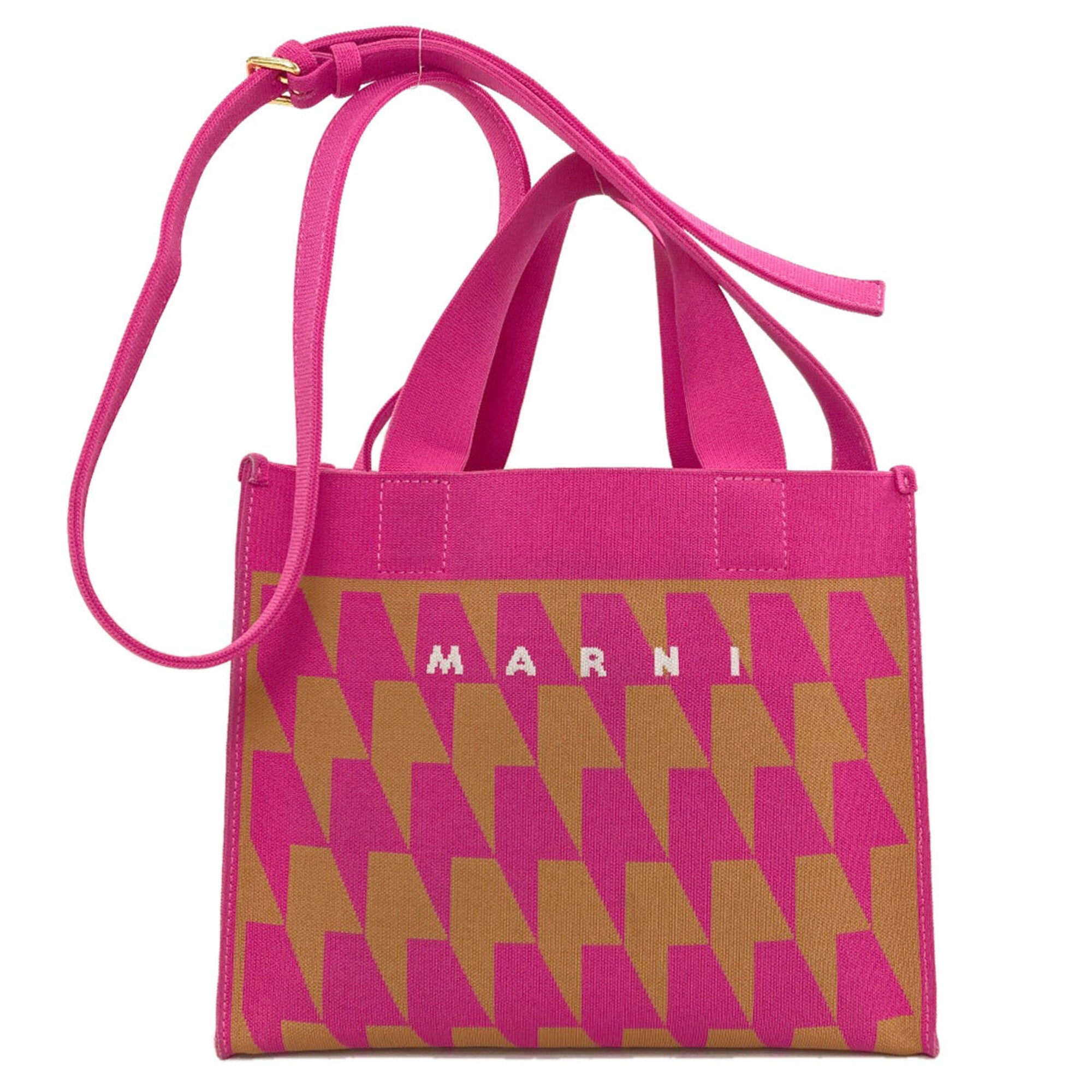 Marni Pink Canvas Handbag (Pre-Owned)