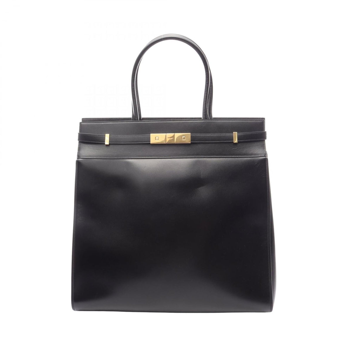 Yves Saint Laurent Black Leather Tote Bag (Pre-Owned)