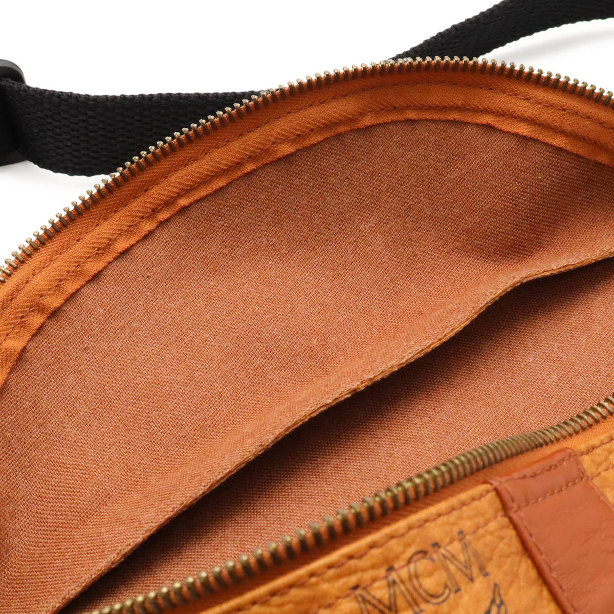 Mcm Visetos Brown Pvc Leather Pouch Sling Bag (Pre-Owned)