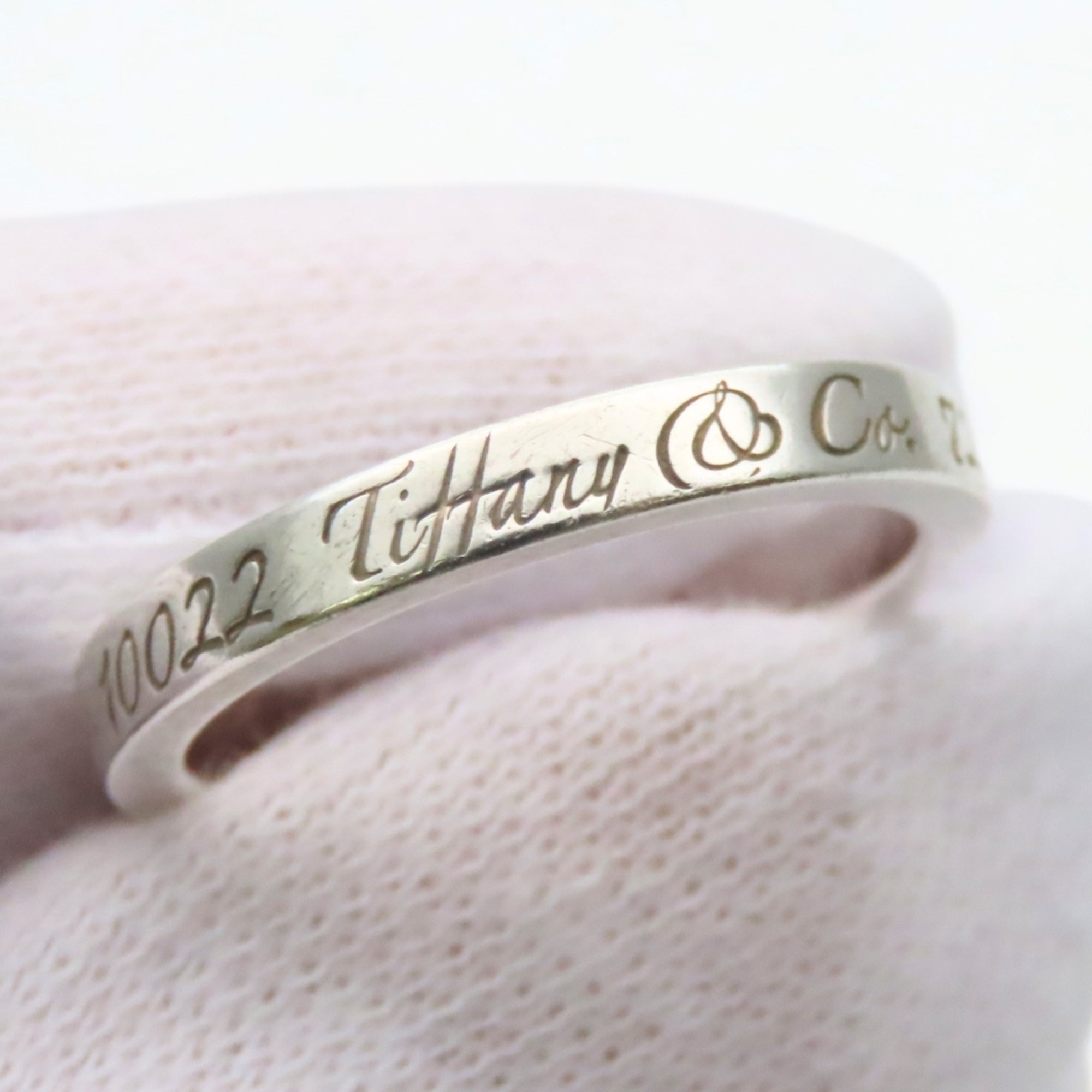 Tiffany Silver Silver 925 Band Ring (Pre-Owned)