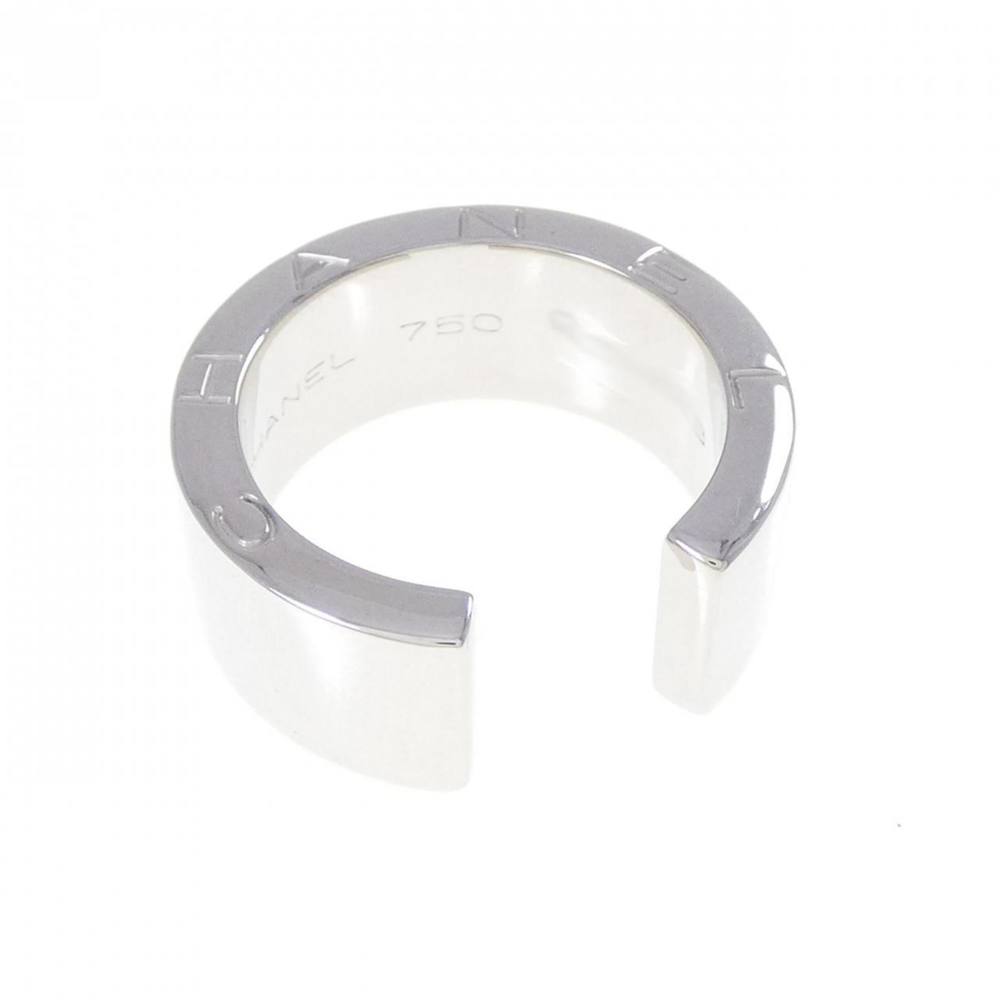 Chanel White Gold White Gold (18K) Band Ring (Pre-Owned)