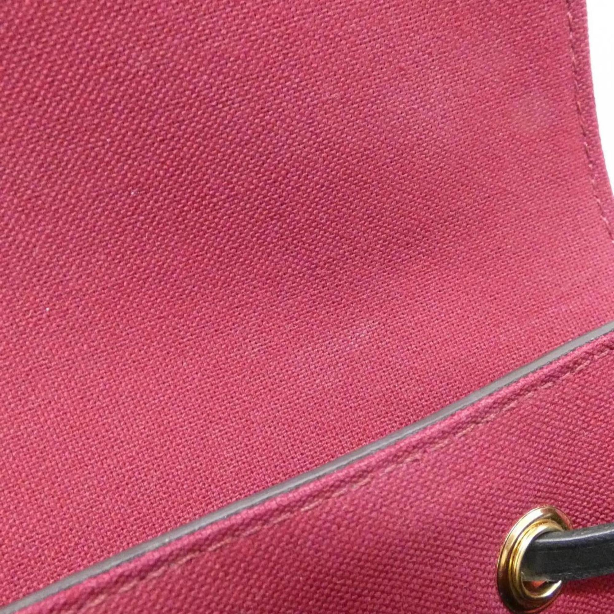 Louis Vuitton Brown Coated Canvas Leather Backpack (Pre-Owned)