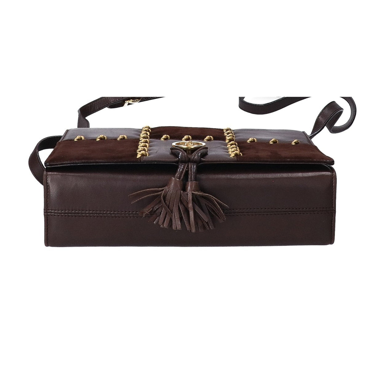 Salvatore Ferragamo Brown Leather Shoulder Bag (Pre-Owned)