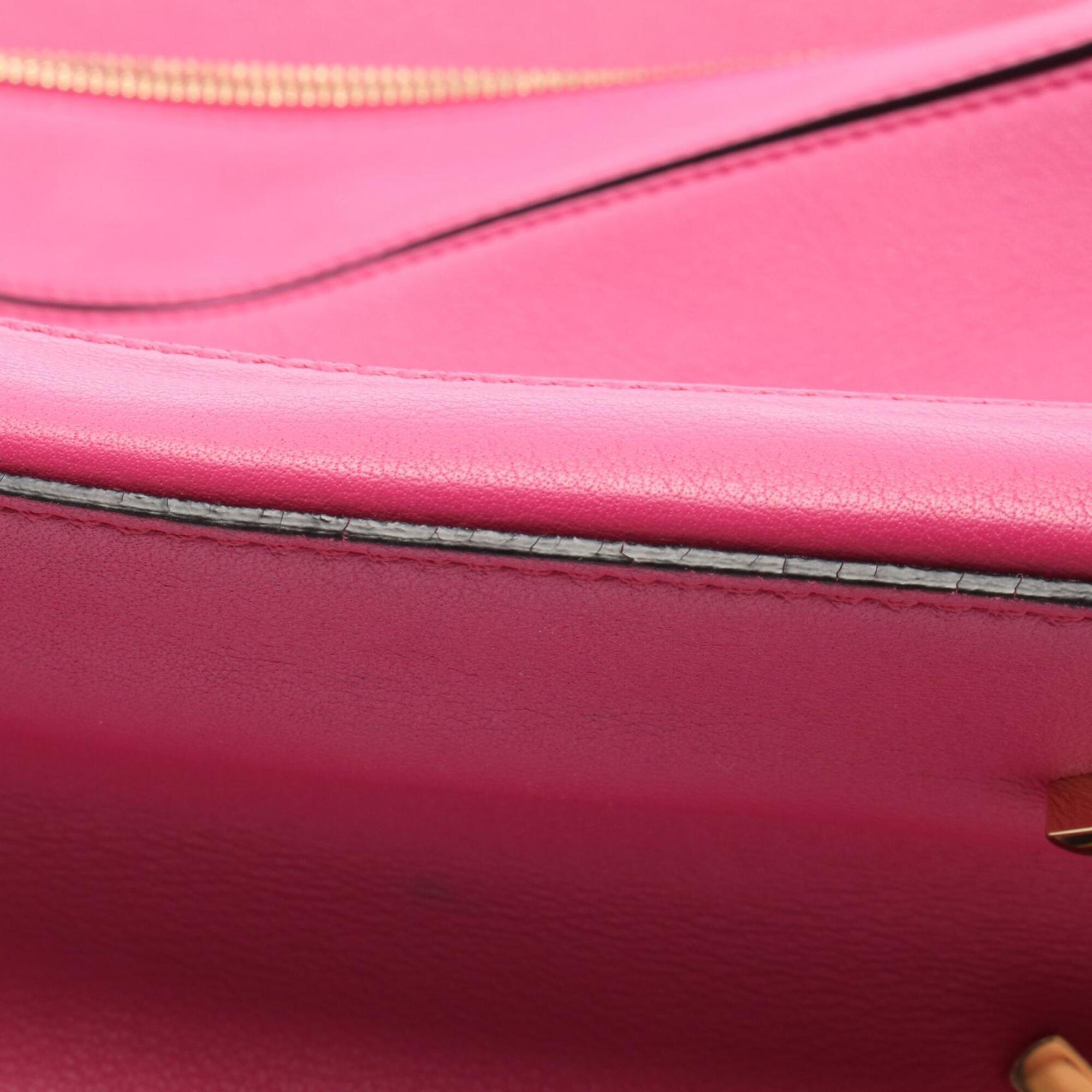 Loewe Pink Leather Handbag (Pre-Owned)