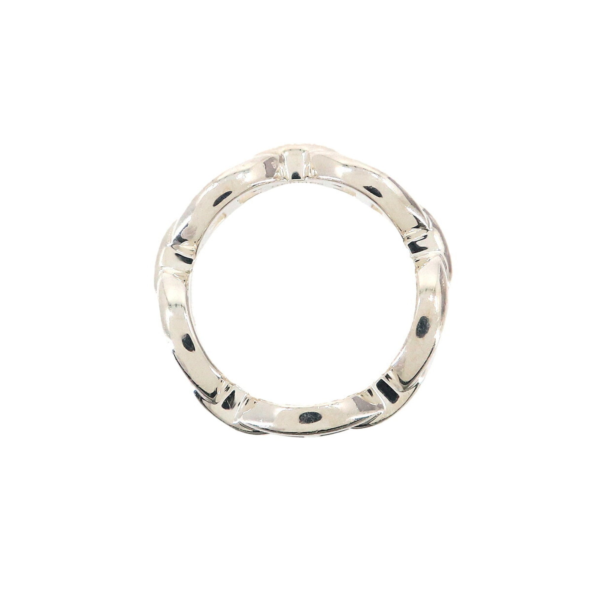 Hermes Silver Silver 925 Band Ring (Pre-Owned)