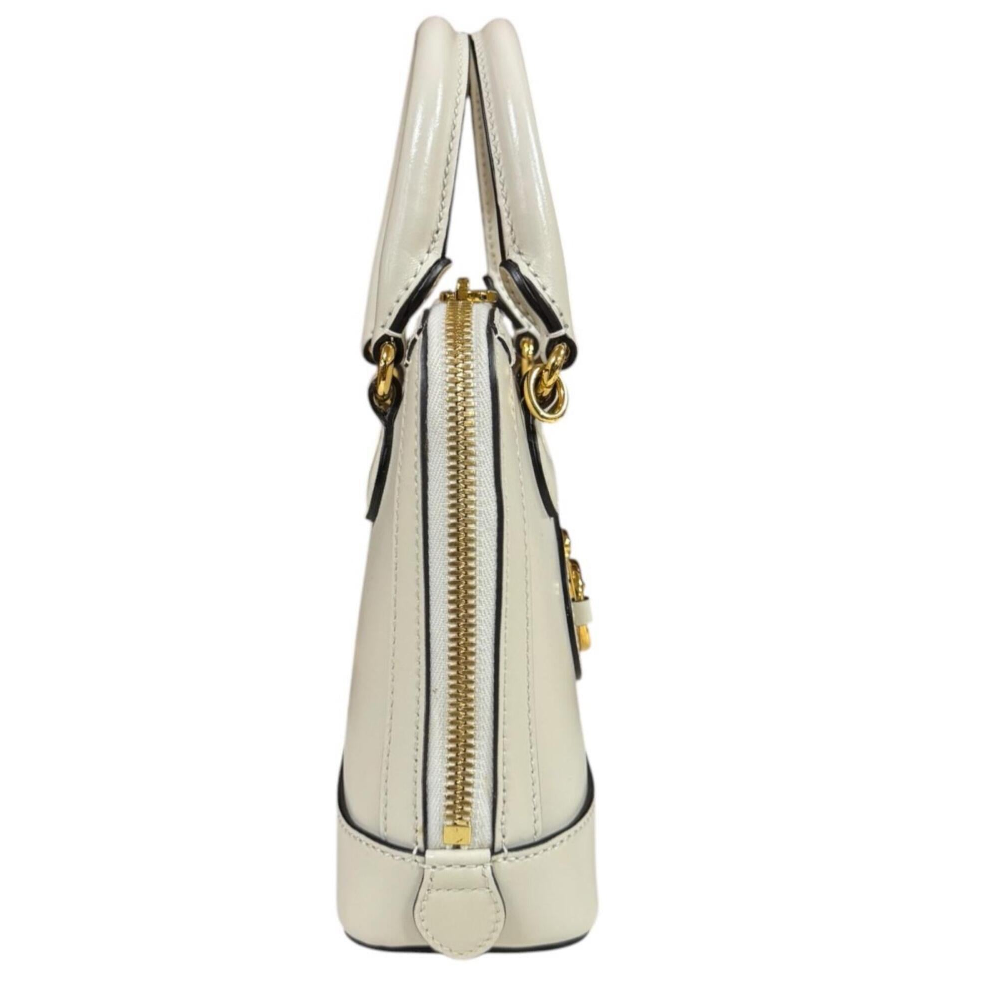 Gucci White Leather Shoulder Bag (Pre-Owned)