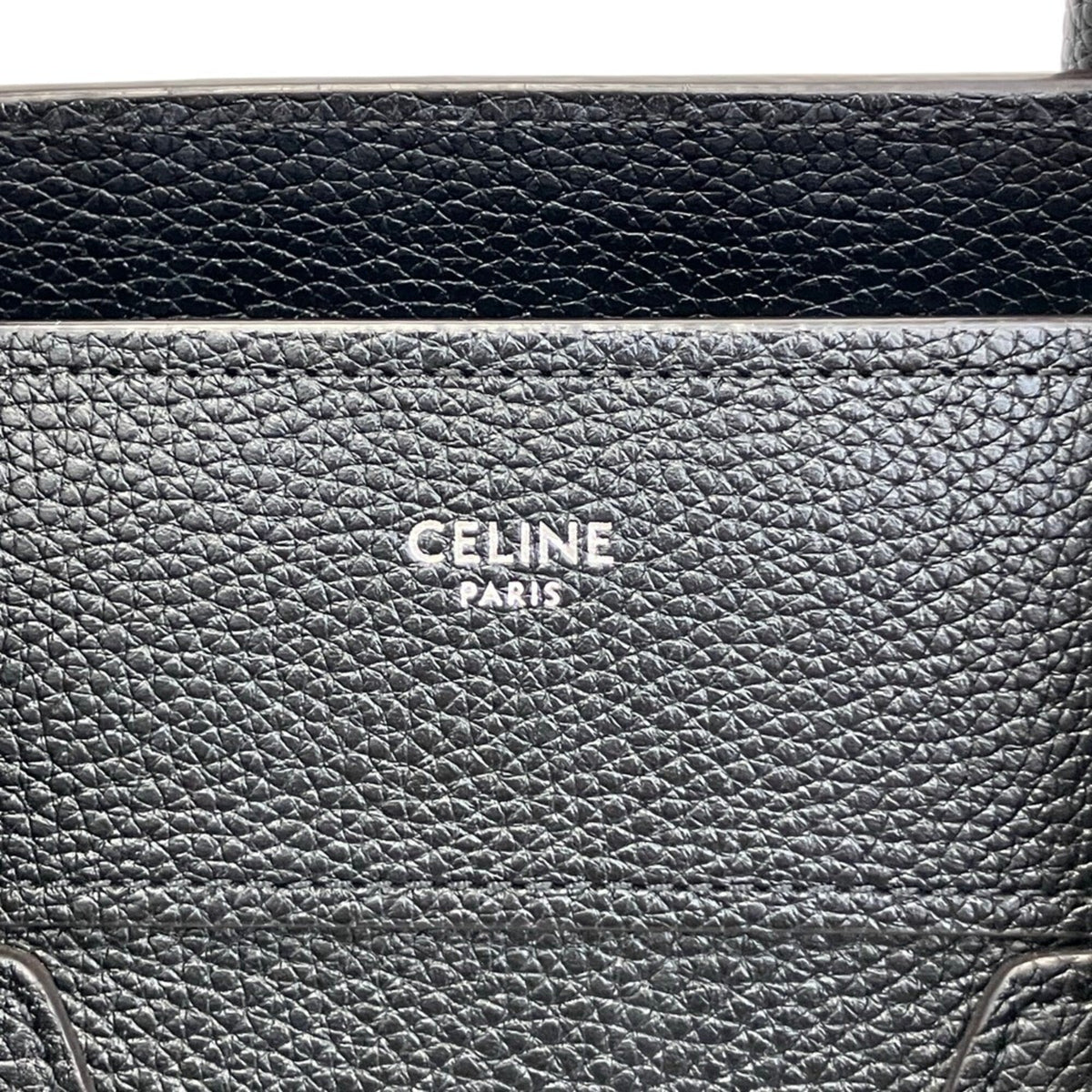 Celine Luggage Black Leather Tote Bag (Pre-Owned)