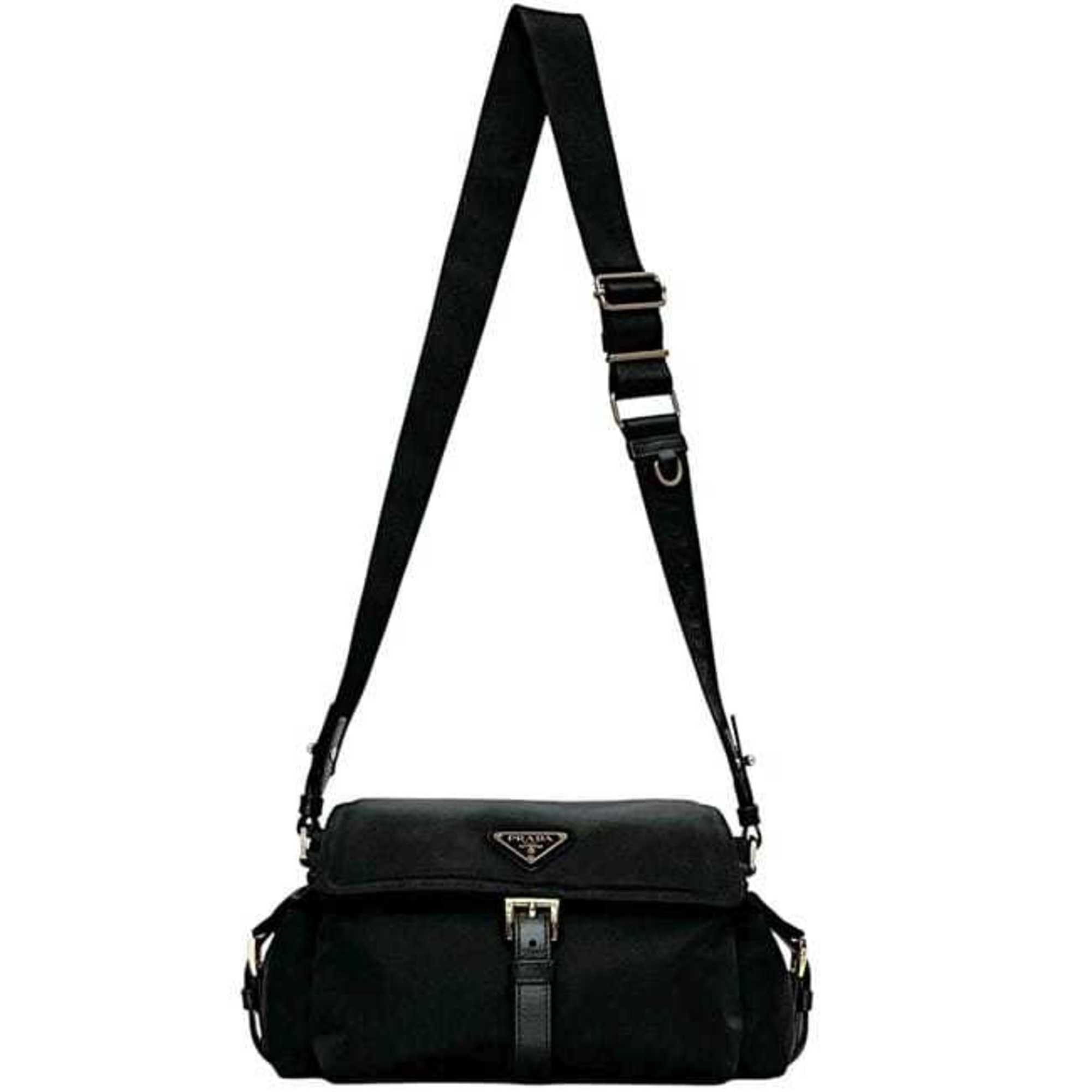 Prada Black Nero Nylon Shoulder Bag (Pre-Owned)