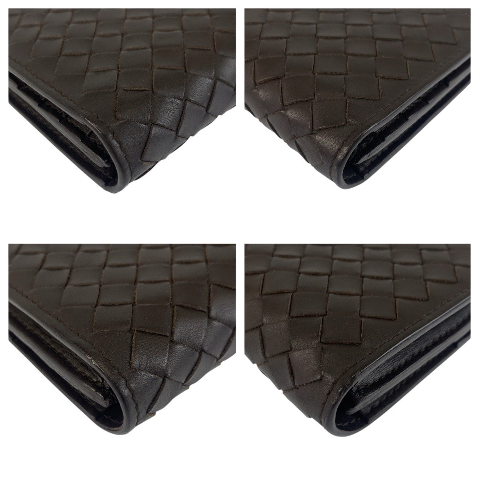 Bottega Veneta Brown Leather Long Wallet (Bi-Fold) (Pre-Owned)