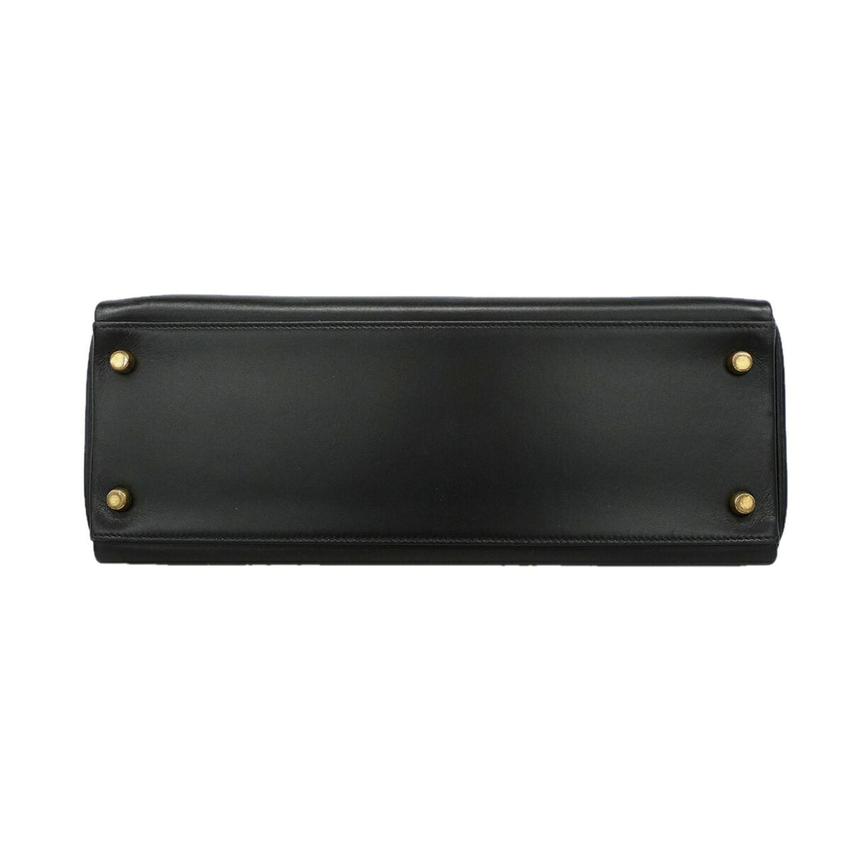 Hermes Black Box Calf Leather Handbag (Pre-Owned)