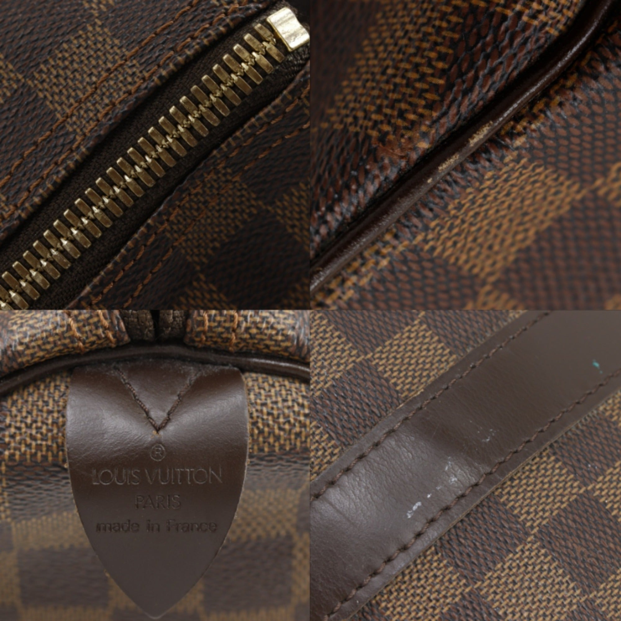 Louis Vuitton Damier Brown Damier Canvas Boston Bag (Pre-Owned)