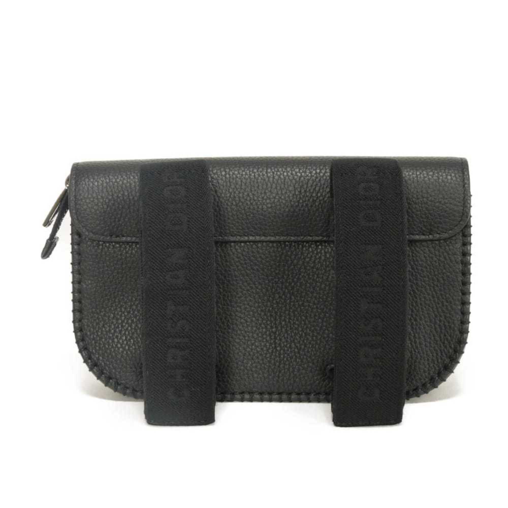 Christian Dior Black Leather Handbag Pouch (Pre-Owned)