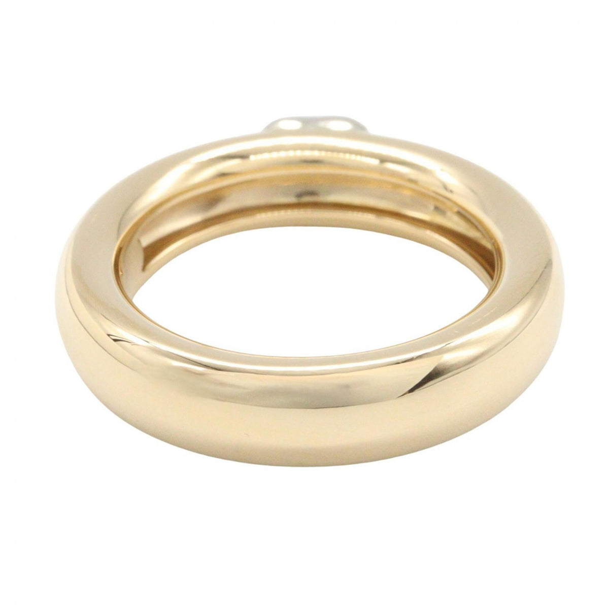 Tiffany Gold Silver Yellow Gold (18K) White Gold (18K) Band Ring (Pre-Owned)